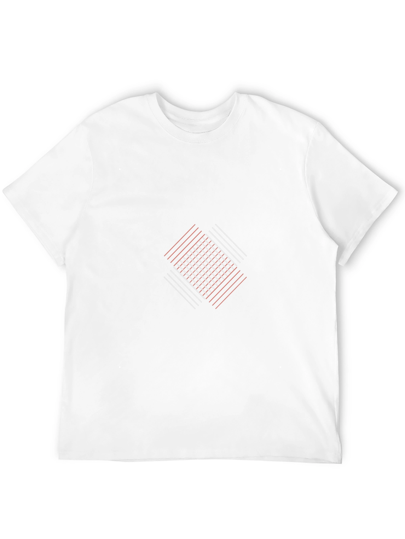 Geometric Line Art Black Tee - Modern Graphic T-Shirt