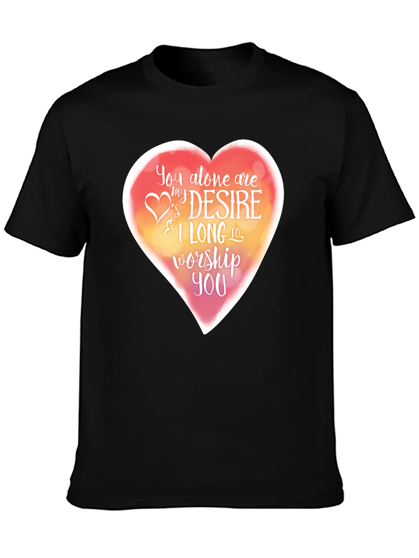 Worship Heart T-Shirt - Religious Christian Tee