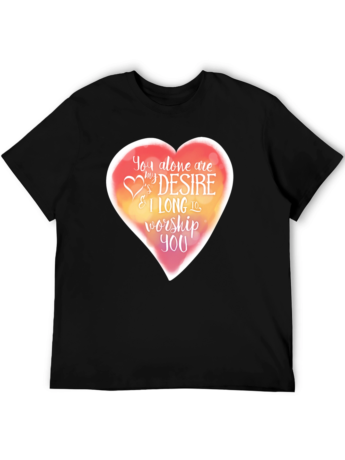Worship Heart T-Shirt - Religious Christian Tee