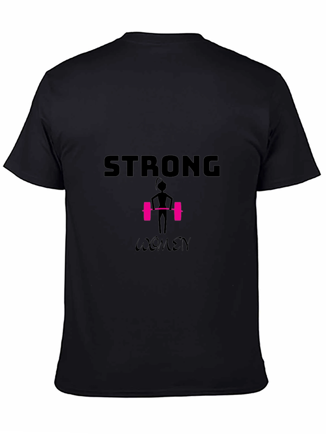 Strong Women Black Graphic Tee