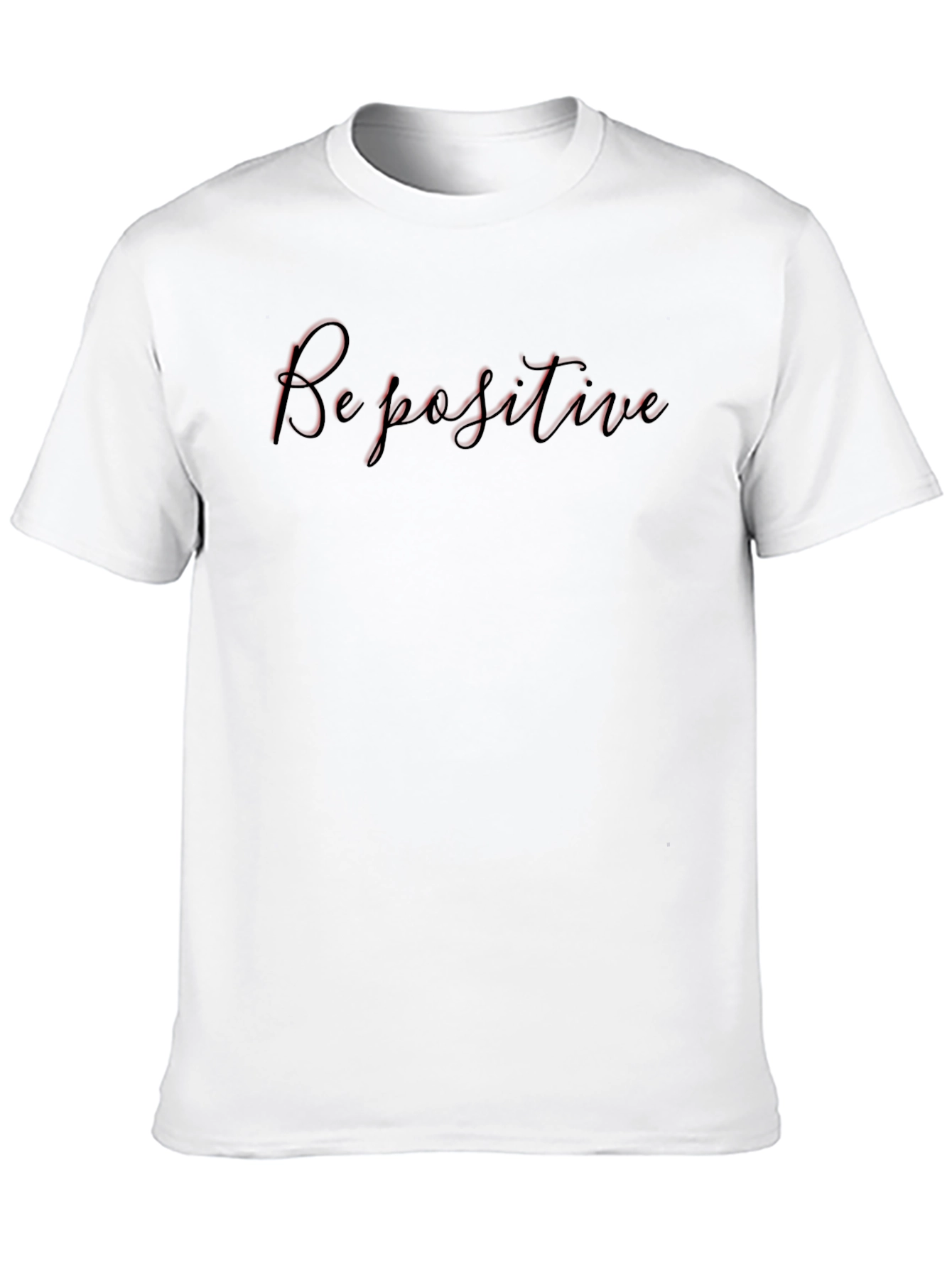 Be Positive Black T-Shirt - Casual Wear