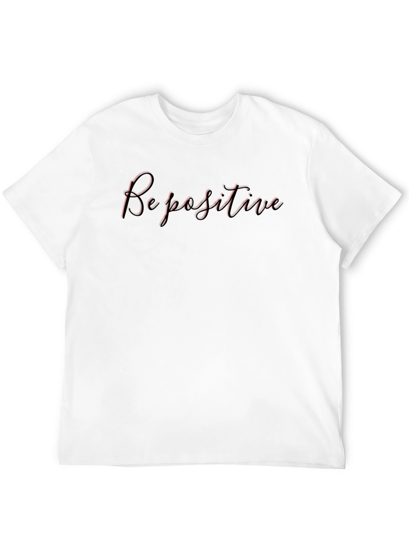 Be Positive Black T-Shirt - Casual Wear