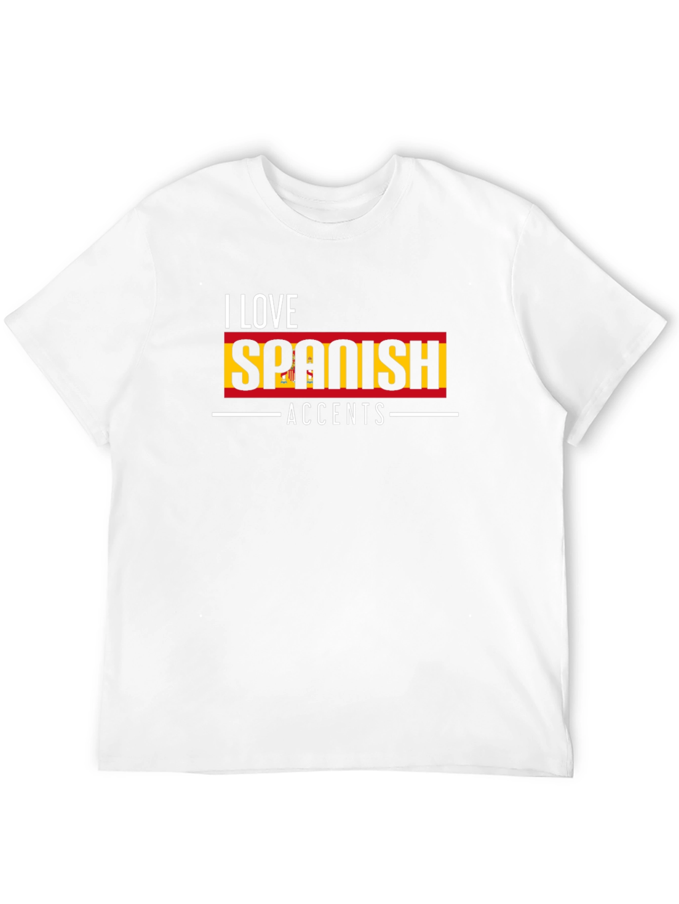 I Love Spanish Accents T-Shirt - Black