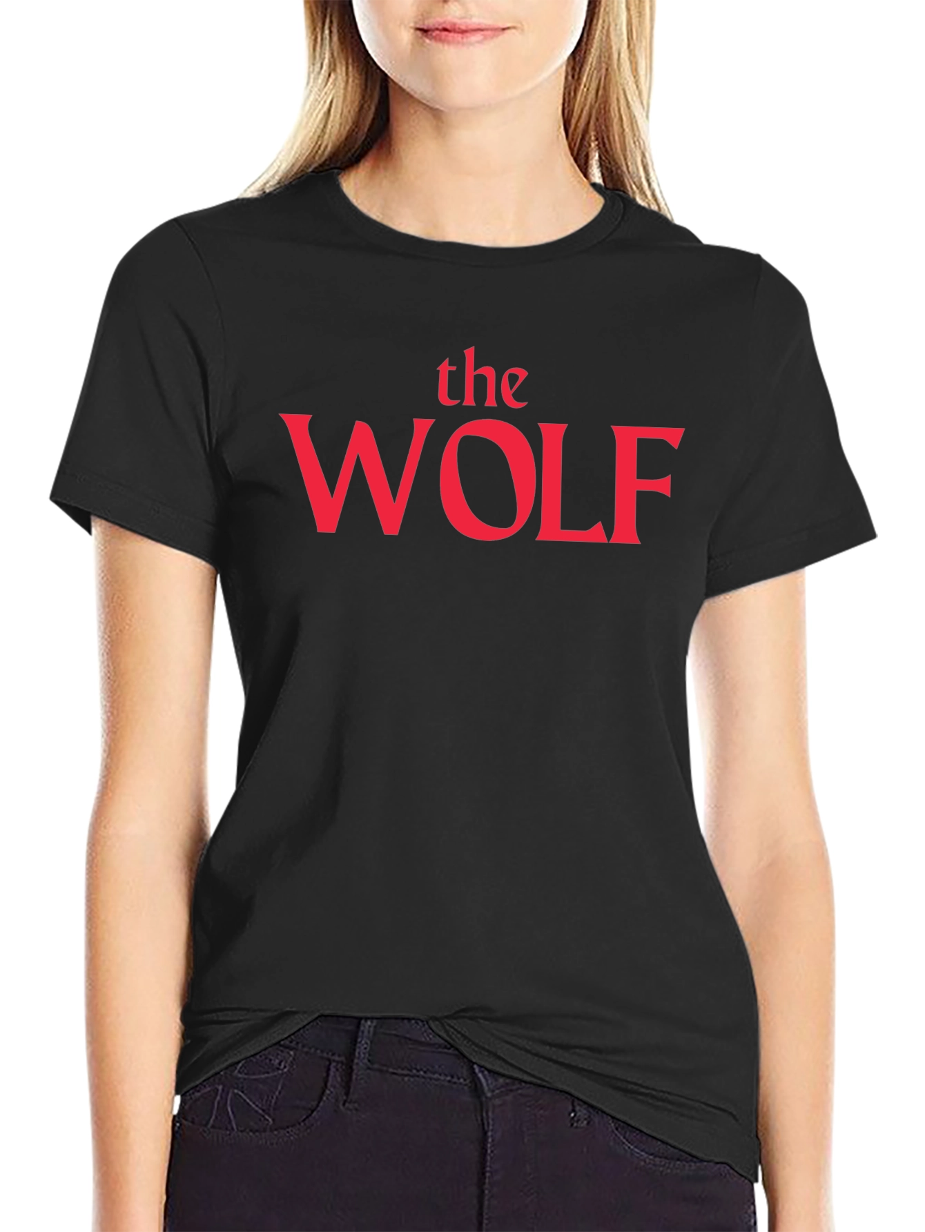The Wolf Graphic Tee - Stylish Black T-Shirt