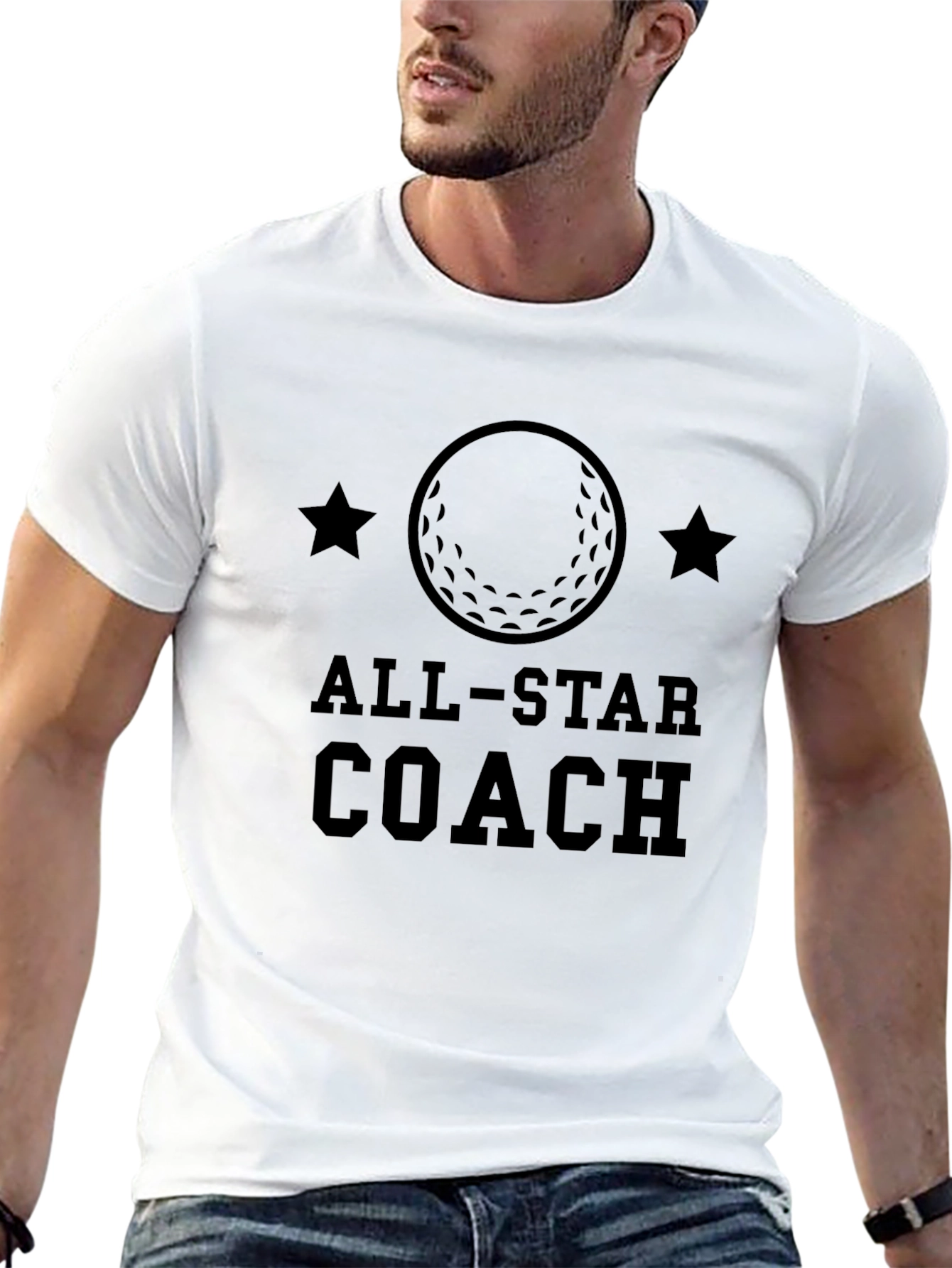 All-Star Coach Golf T-Shirt - Black