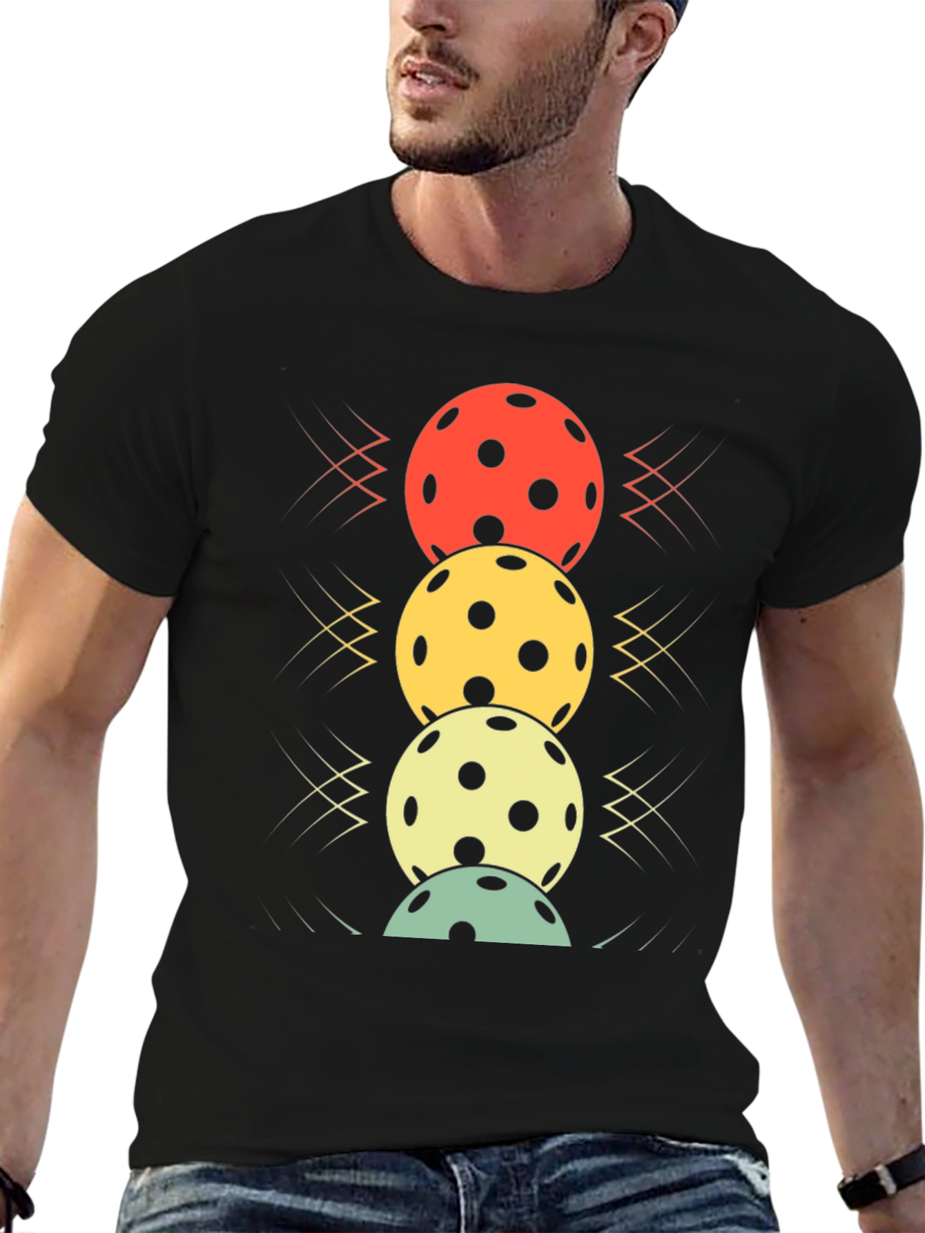 Pickleball Balls Stacked Graphic Tee