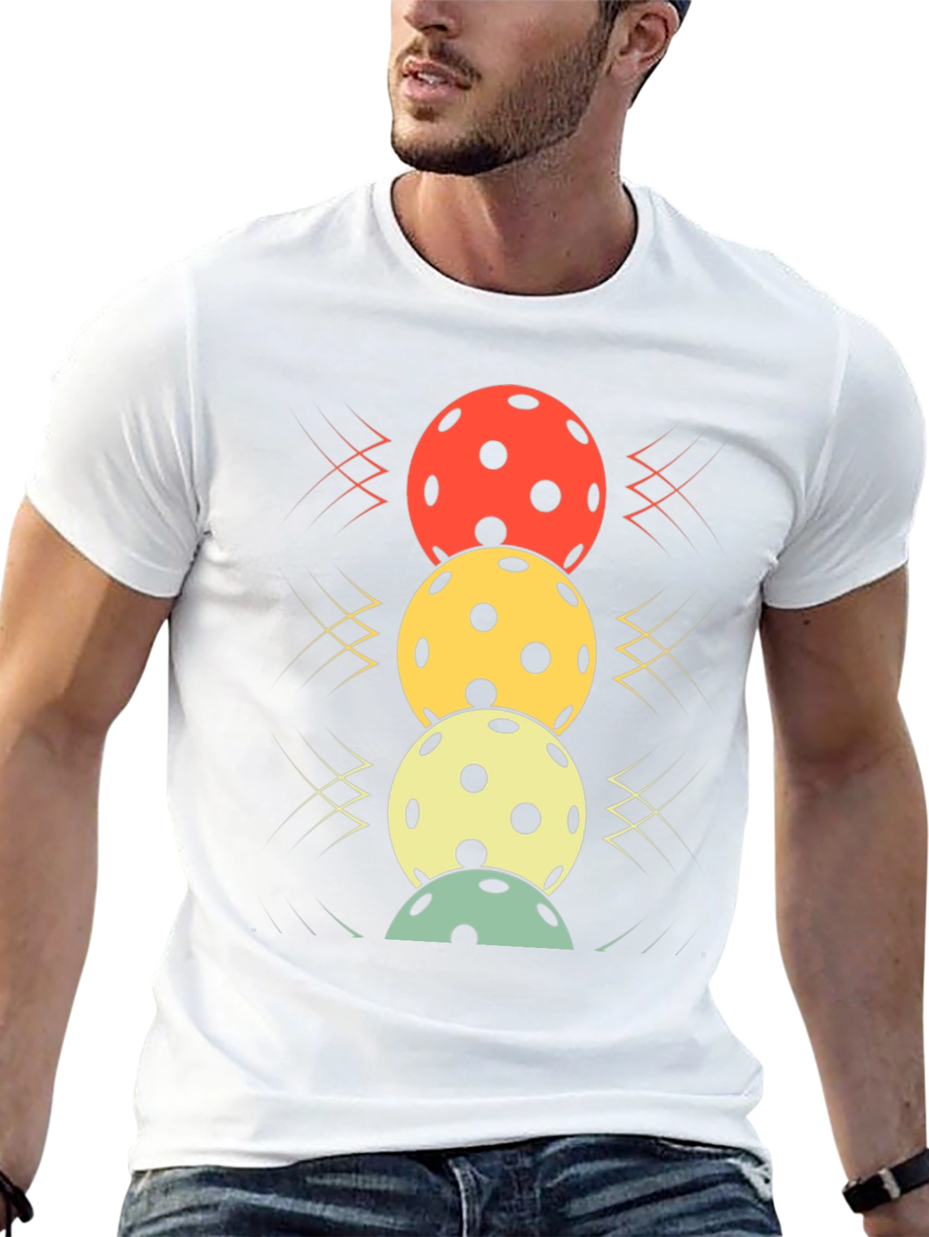 Pickleball Balls Stacked Graphic Tee