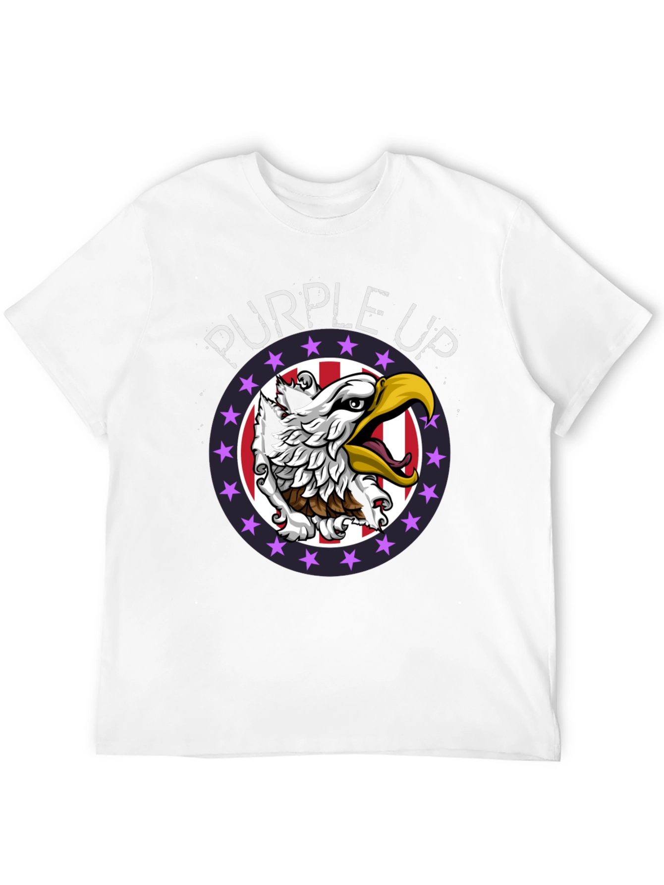 Purple Up Eagle Graphic Tee