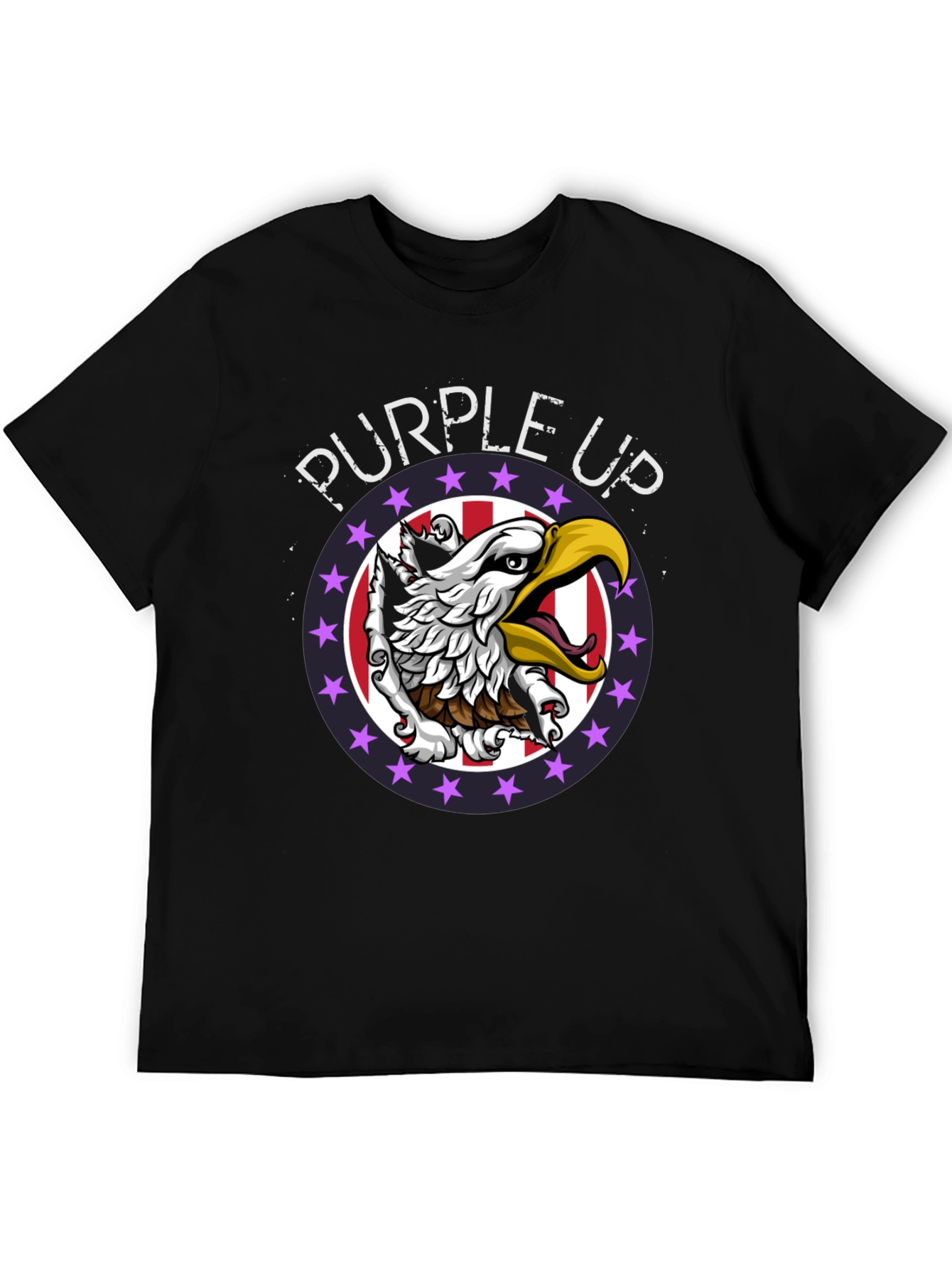 Purple Up Eagle Graphic Tee