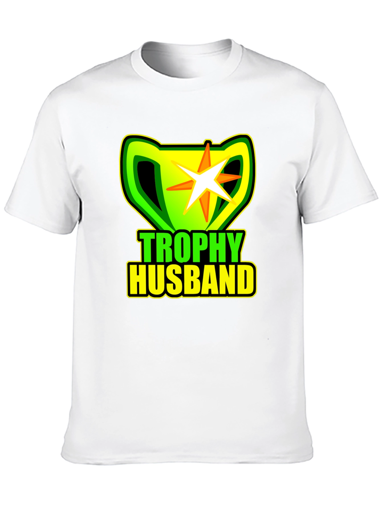 Trophy Husband Black T-Shirt Novelty Graphic Tee