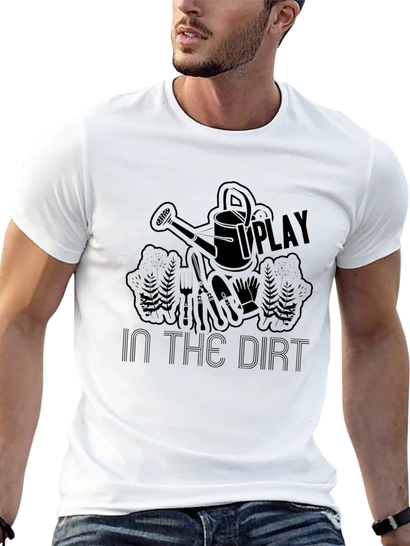 Play in the Dirt Black Graphic T-Shirt