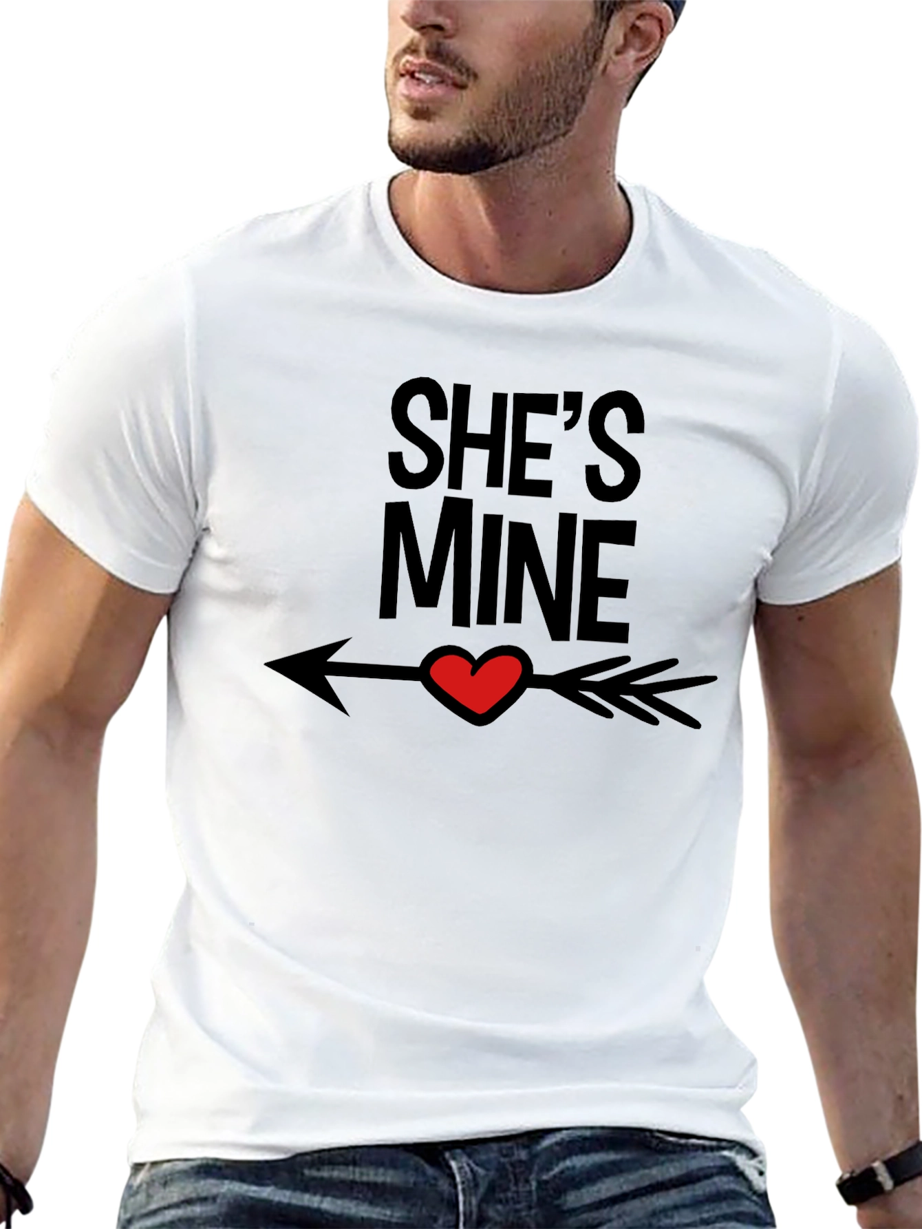 Shes Mine Graphic Tee - Valentines Day Gift