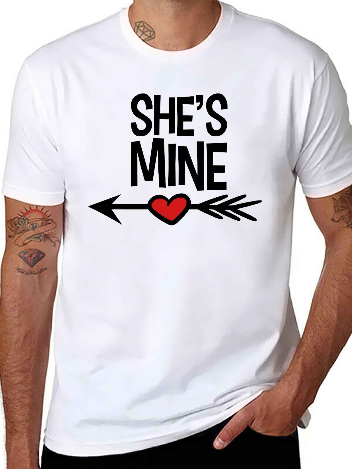 Shes Mine Graphic Tee - Valentines Day Gift
