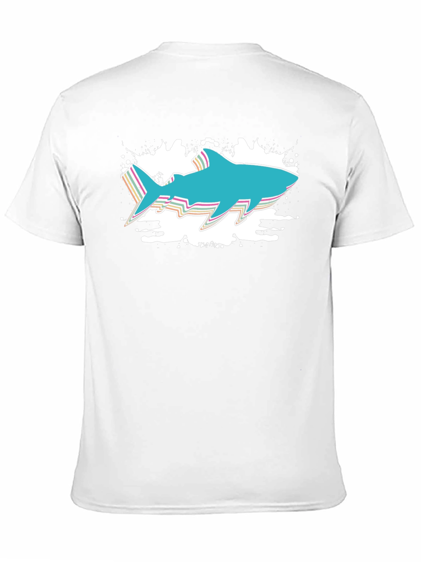 Retro Shark Graphic Tee - Black