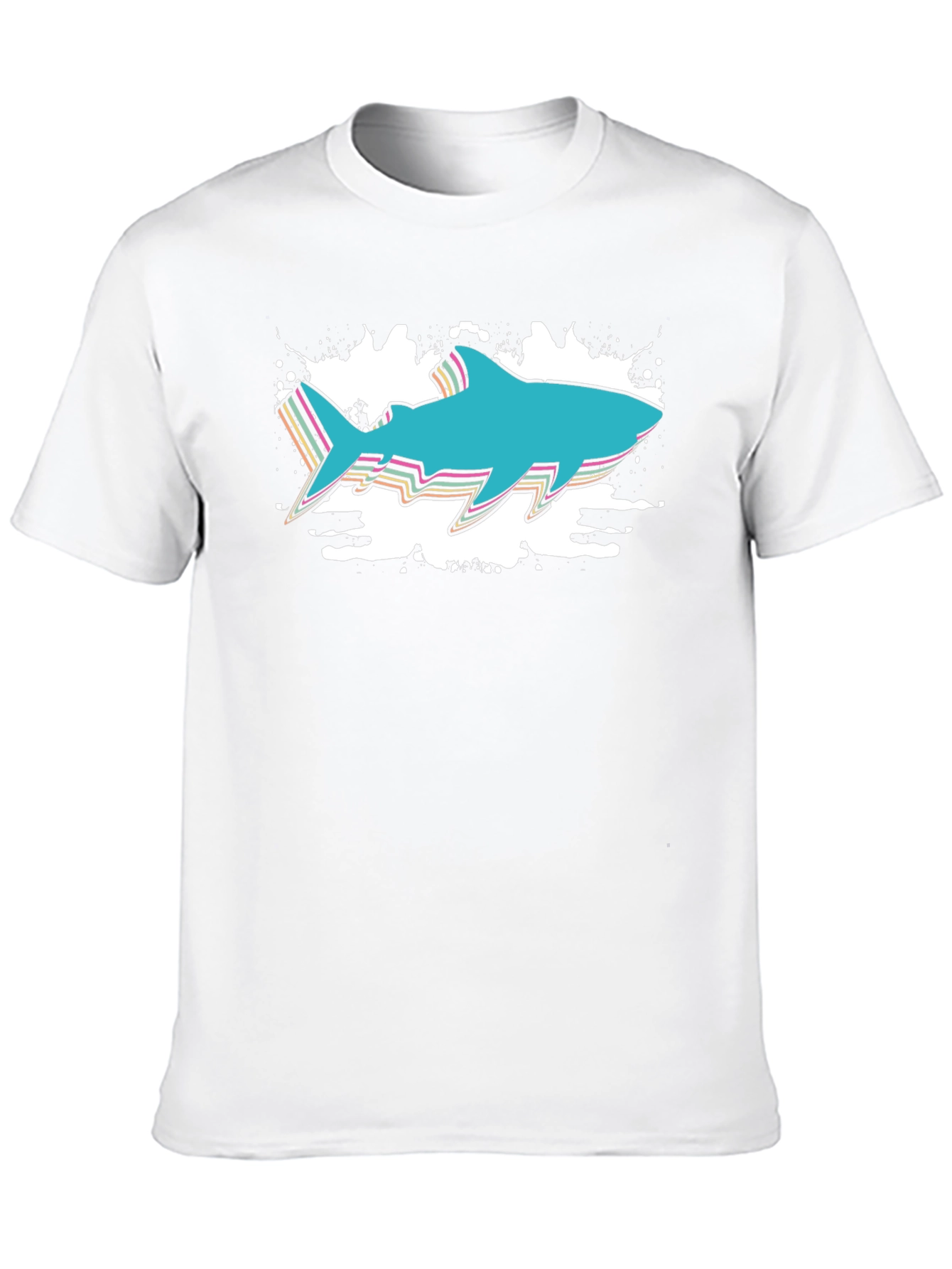 Retro Shark Graphic Tee - Black