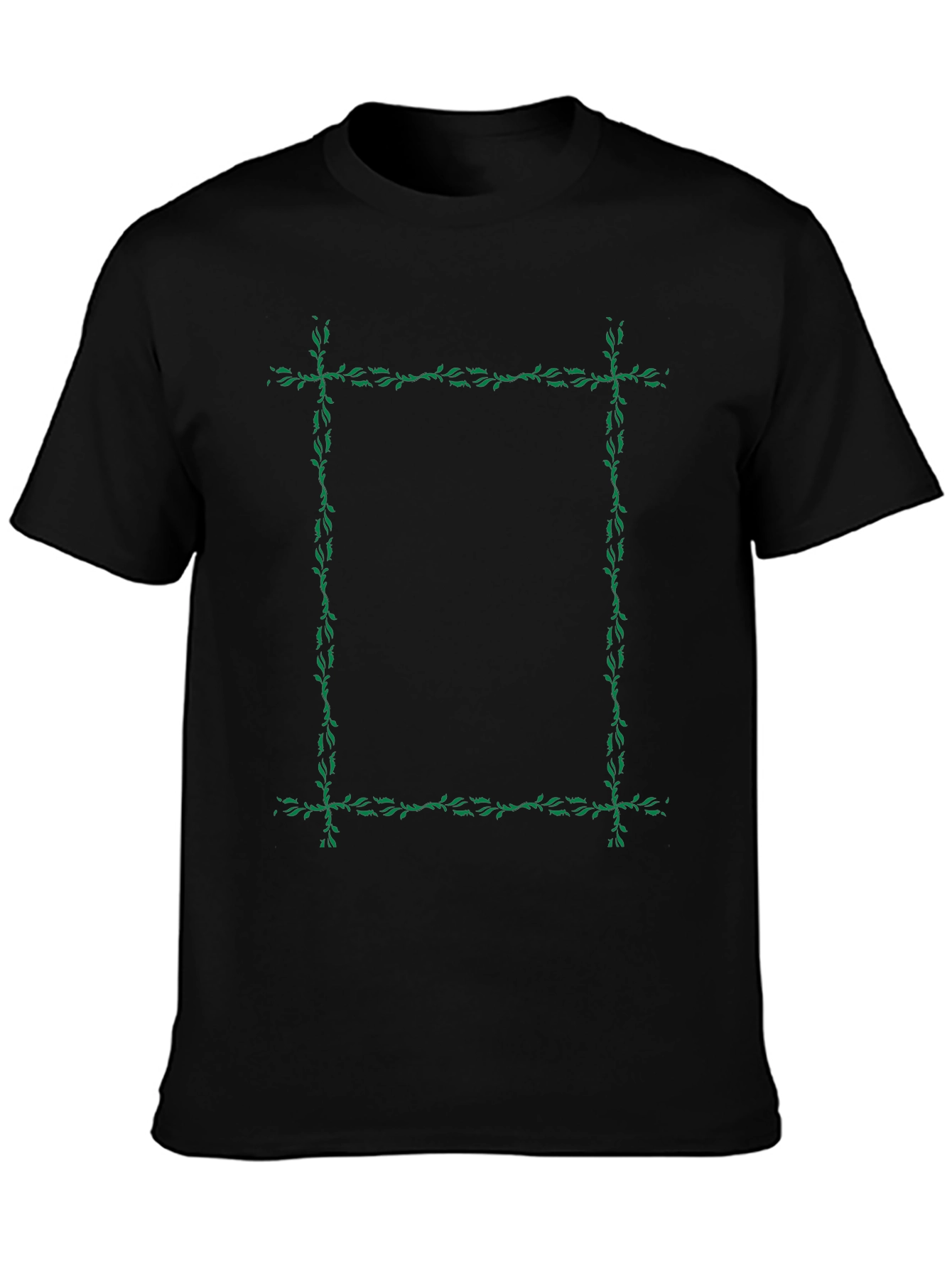 Botanical Frame Black T-Shirt