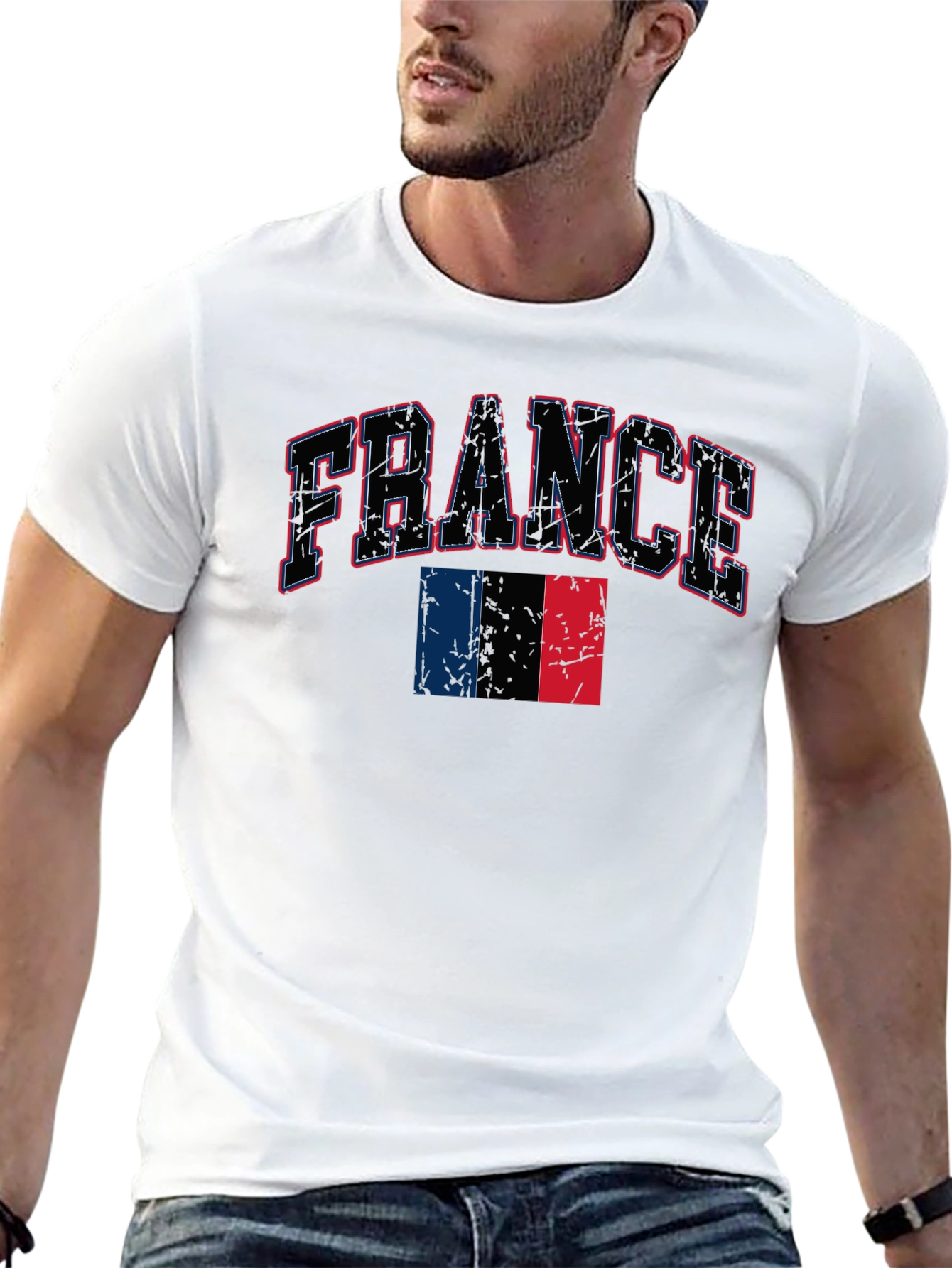 France T-Shirt - Patriotic French Flag Design