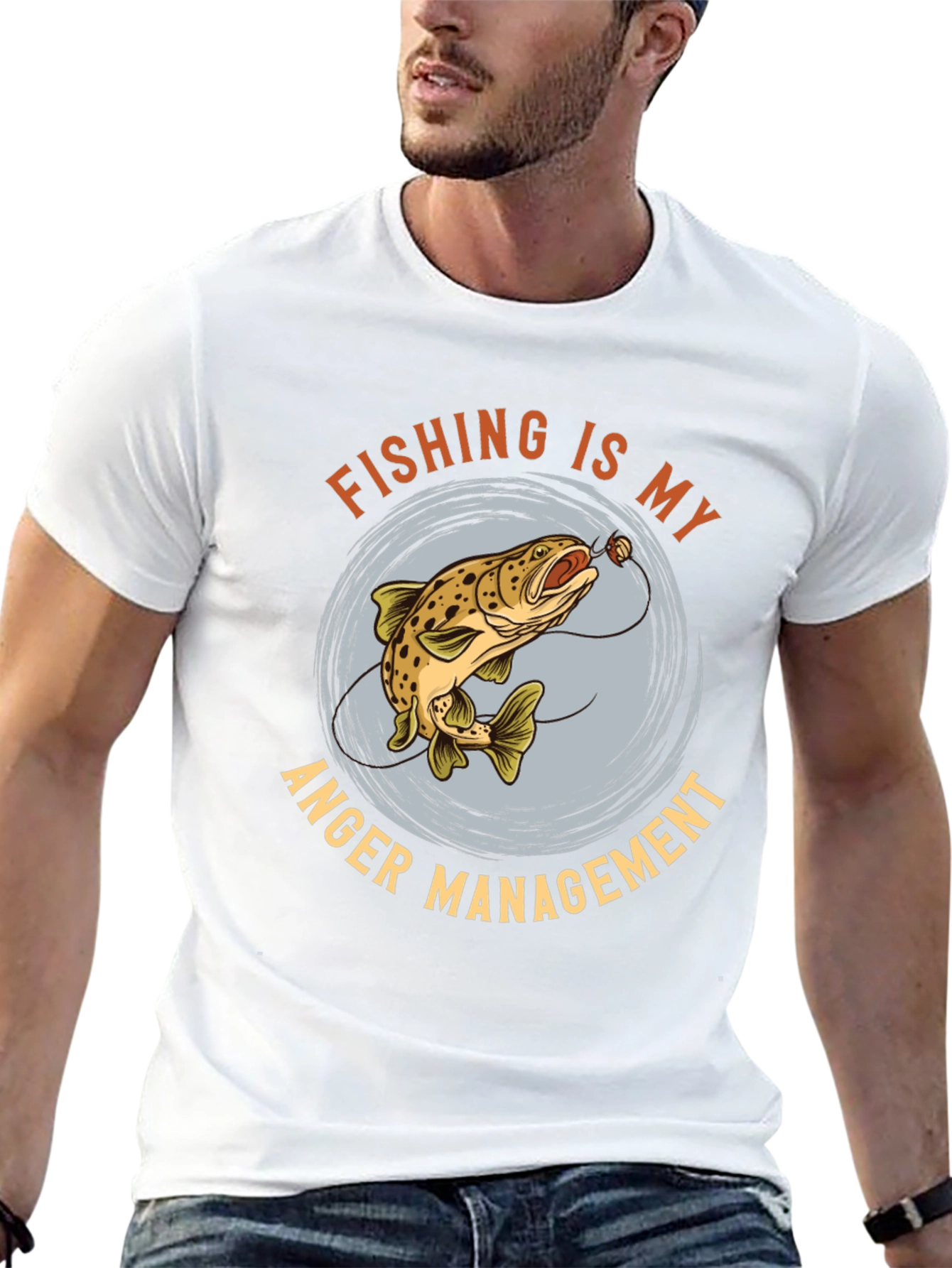 Fishing Anger Management Graphic Tee