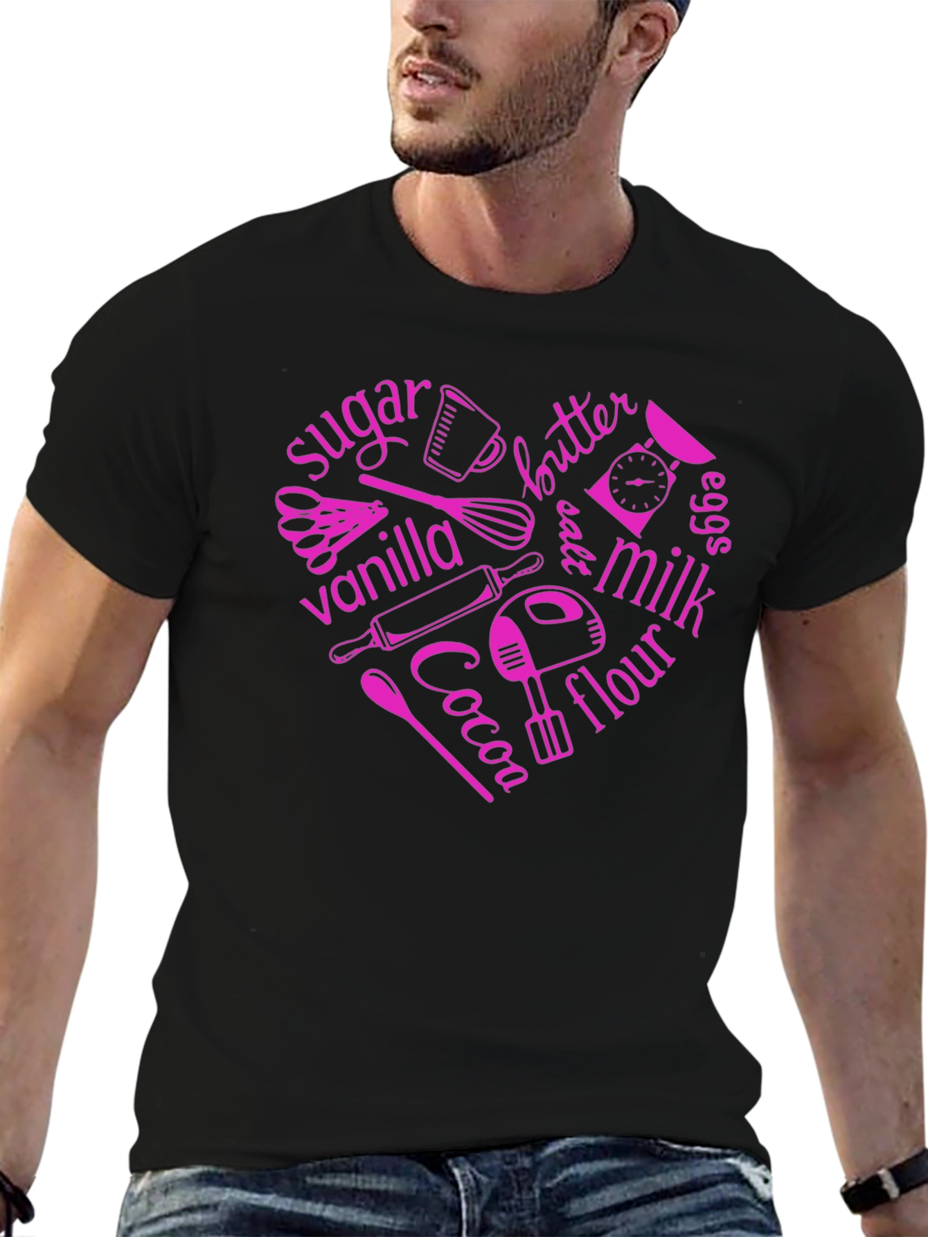 Baking Ingredients Heart T-Shirt