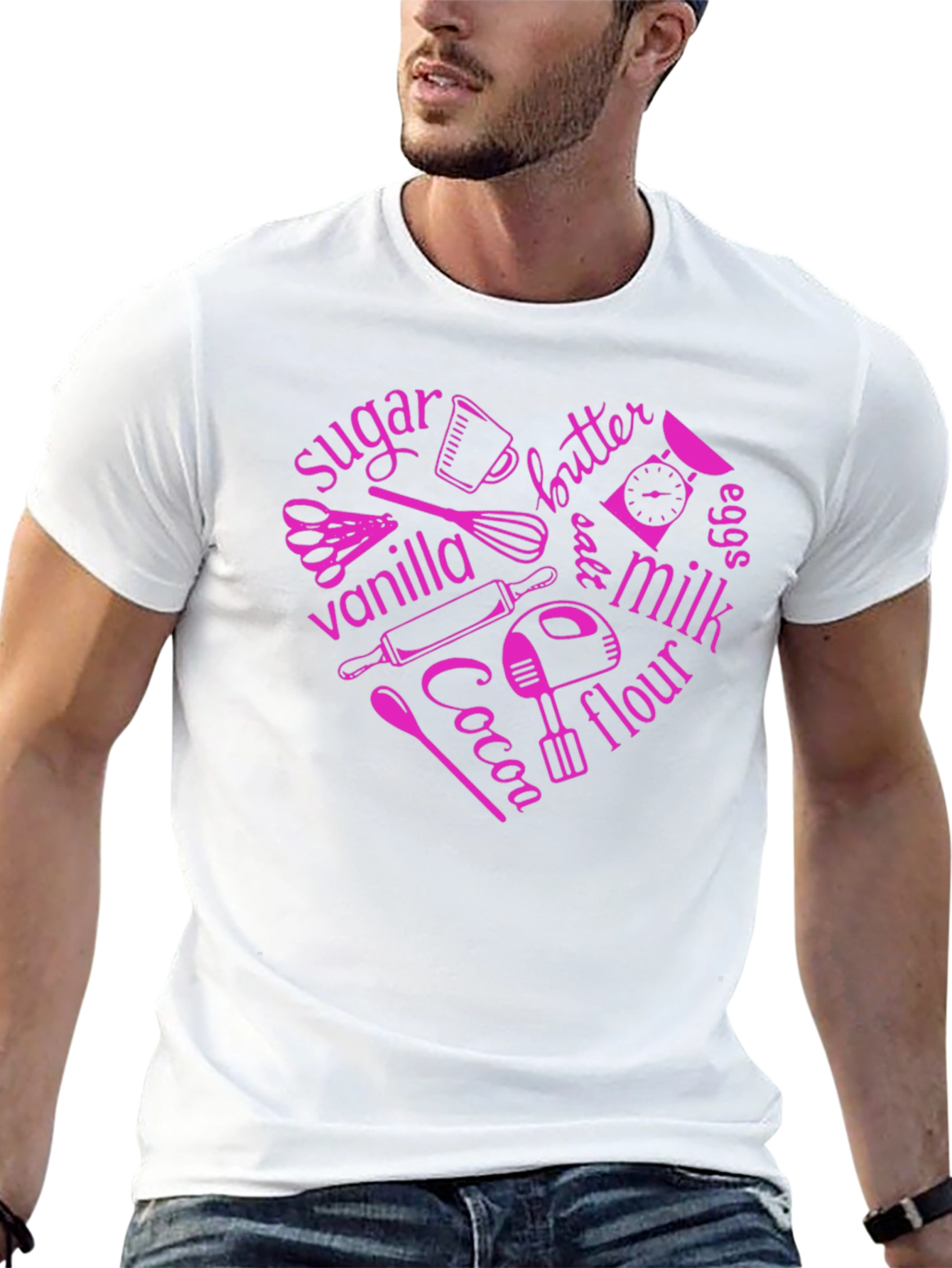 Baking Ingredients Heart T-Shirt