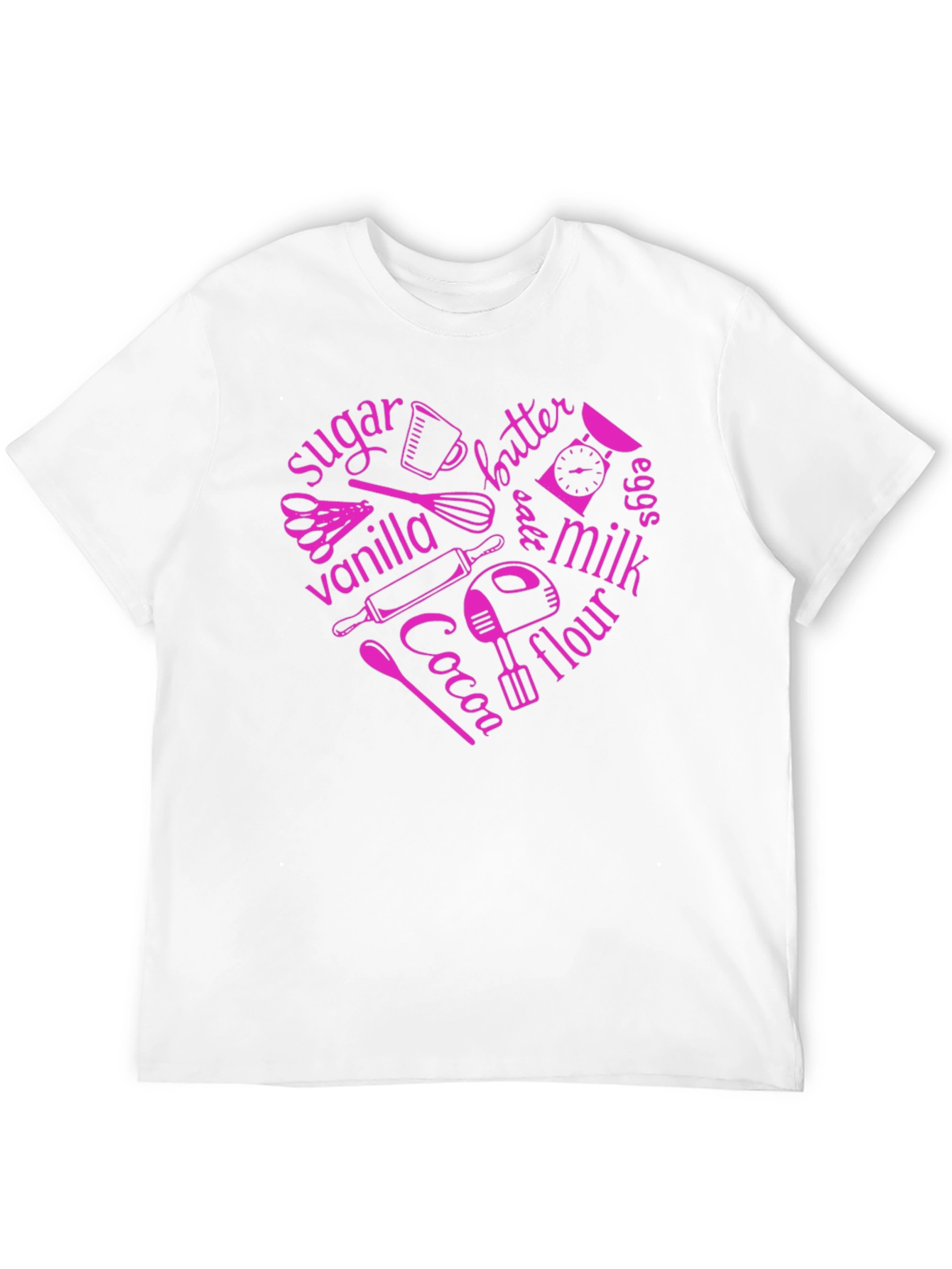 Baking Ingredients Heart T-Shirt