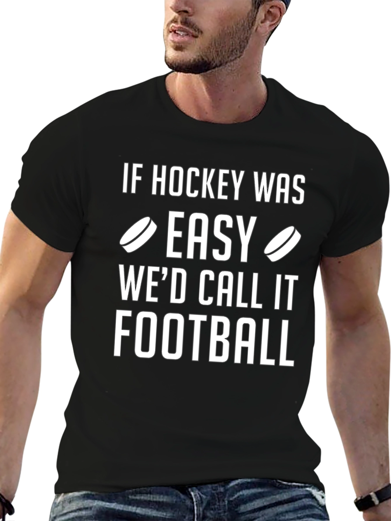 Hockey vs Football T-Shirt - Funny Sports Tee