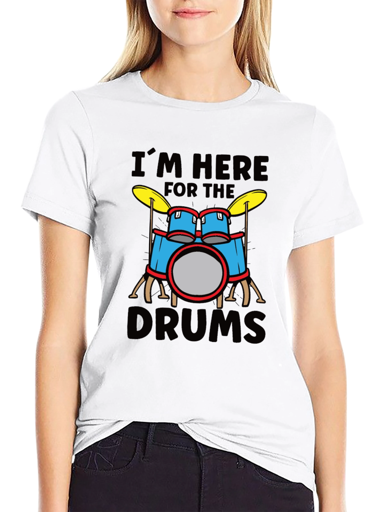 Im Here For The Drums Graphic T-Shirt
