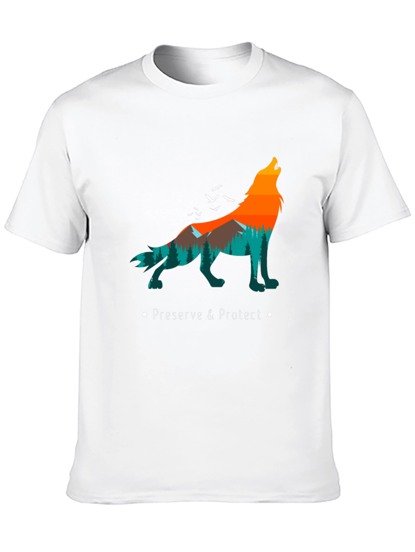 Nature Wolf Graphic Tee