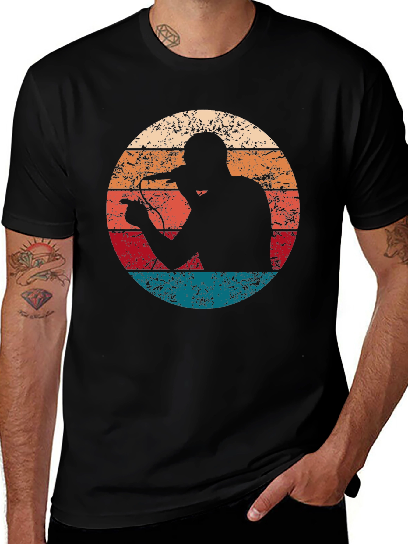Retro Singer Silhouette Graphic Tee