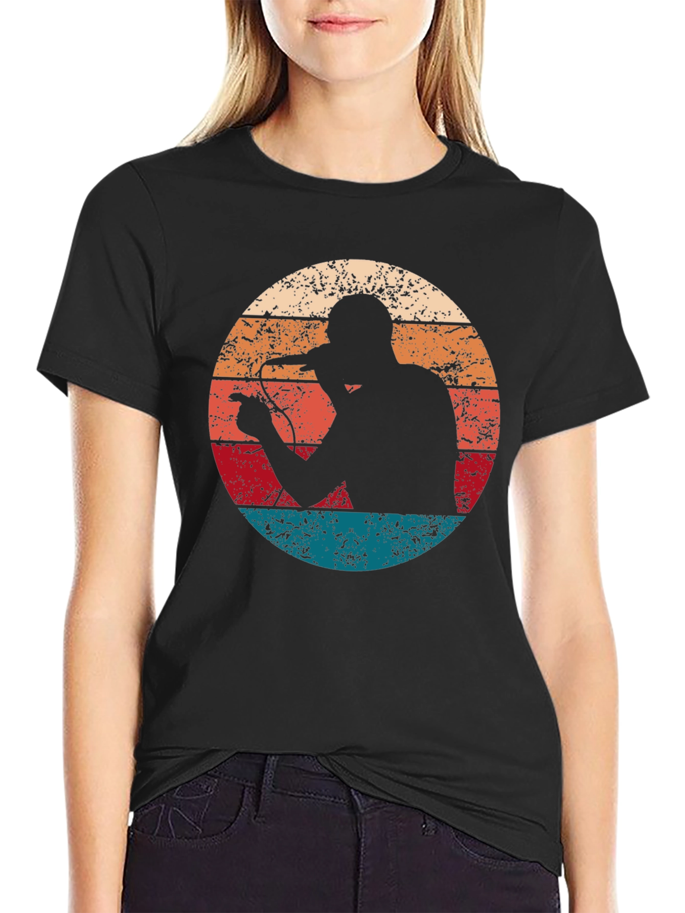 Retro Singer Silhouette Graphic Tee