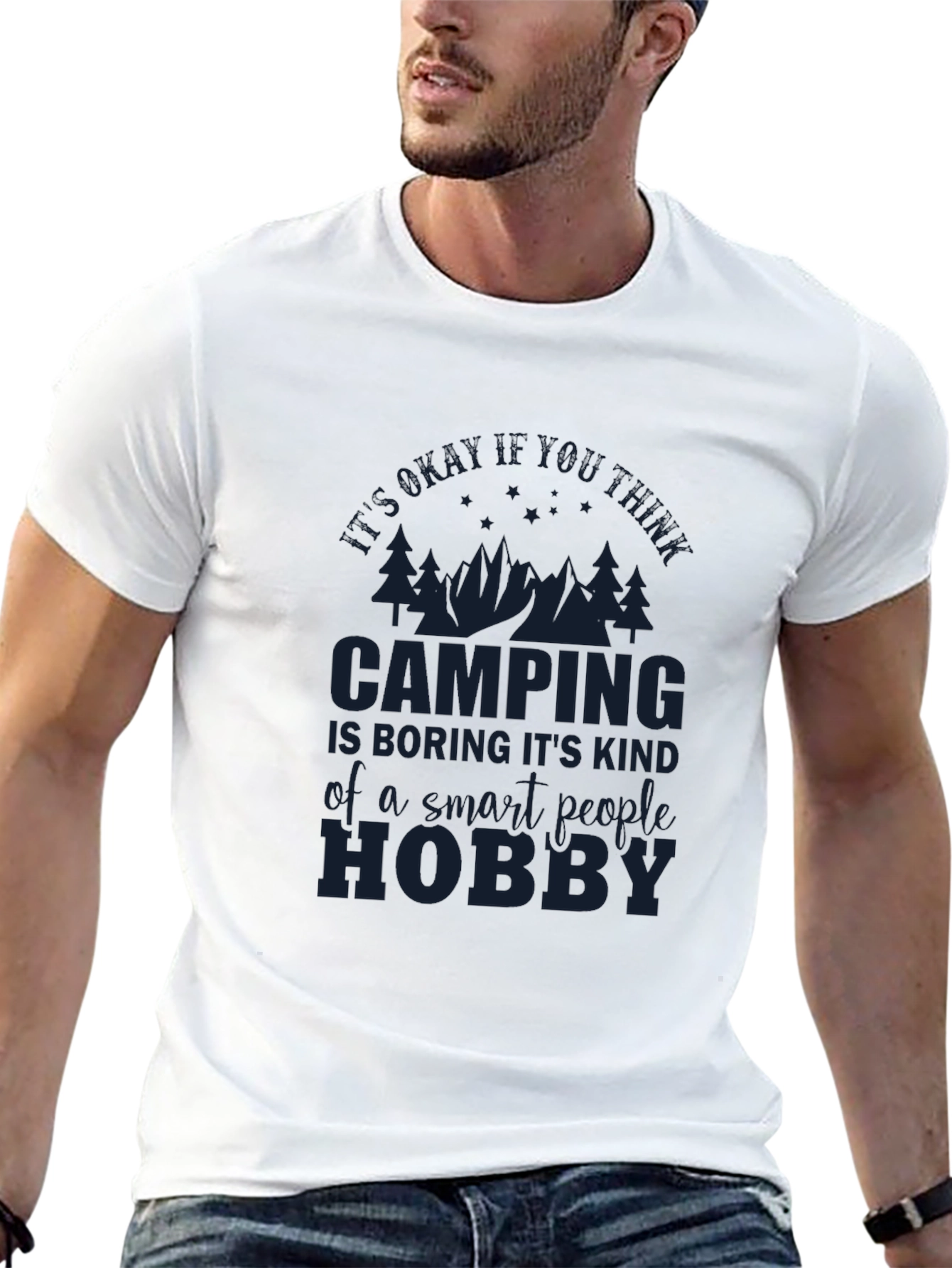 Camping Hobby Graphic Tee - Smart People Camping