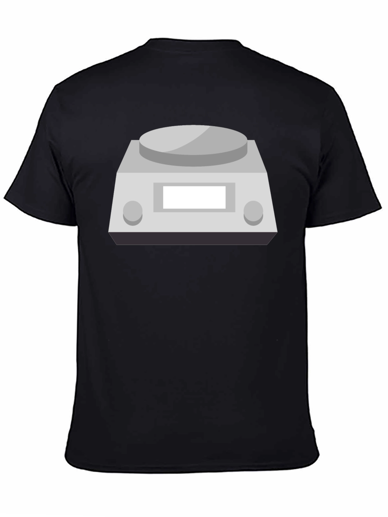 Science Scale Graphic Tee - Black Cotton T-Shirt