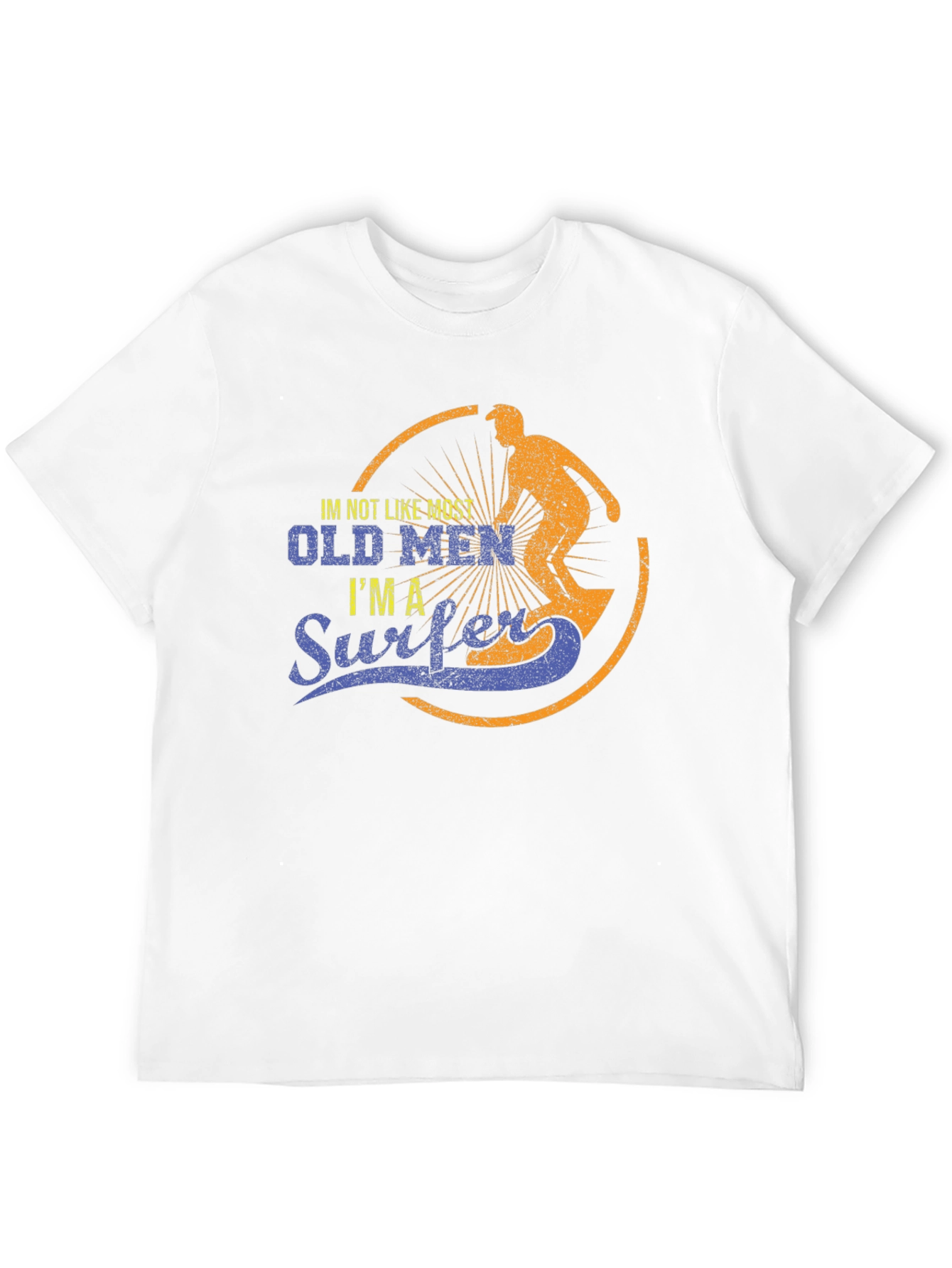 Old Men Surfer Graphic T-Shirt
