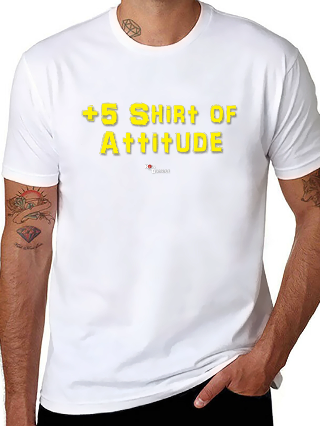 +5 Shirt of Attitude - Black Graphic Tee