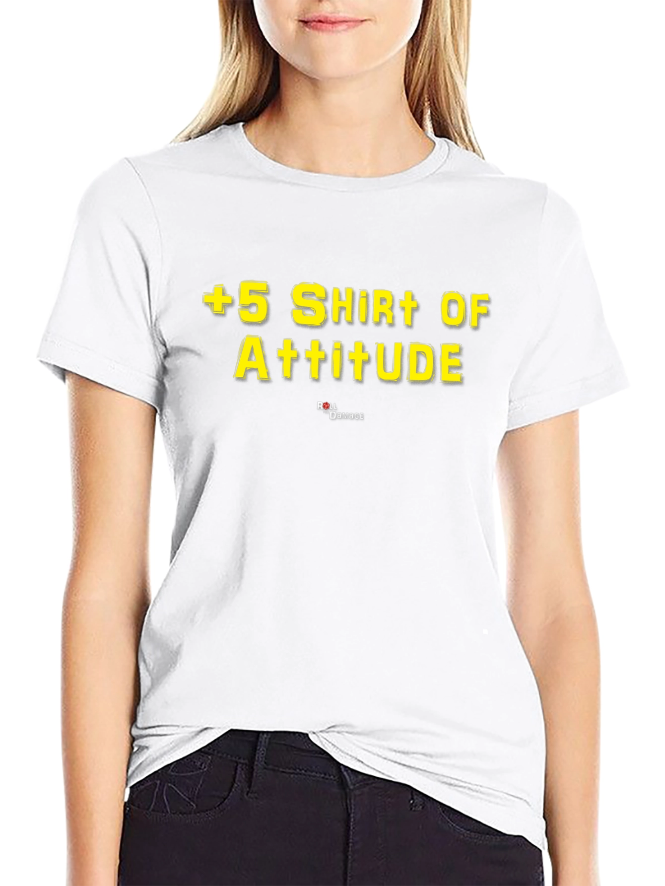 +5 Shirt of Attitude - Black Graphic Tee