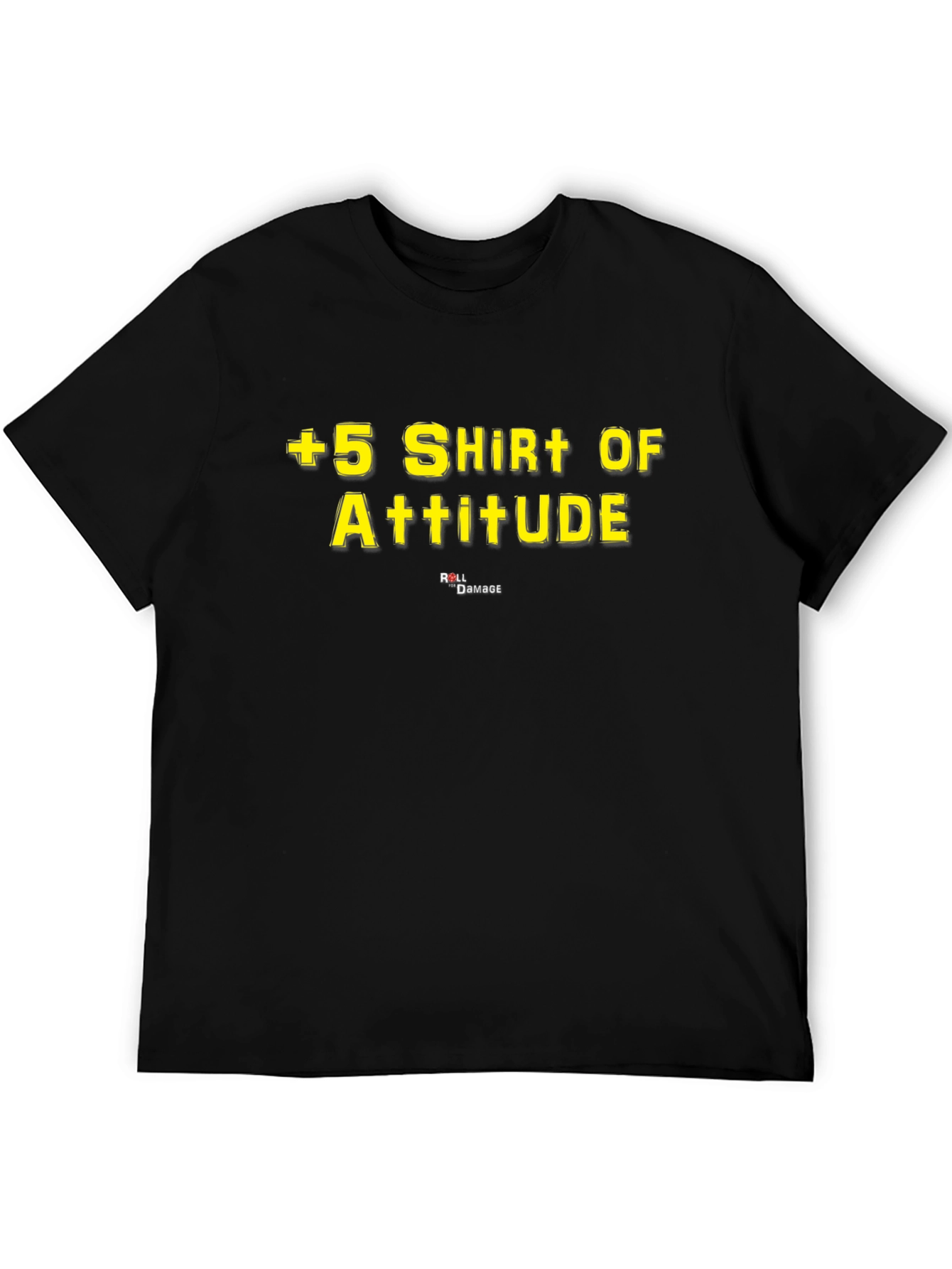 +5 Shirt of Attitude - Black Graphic Tee