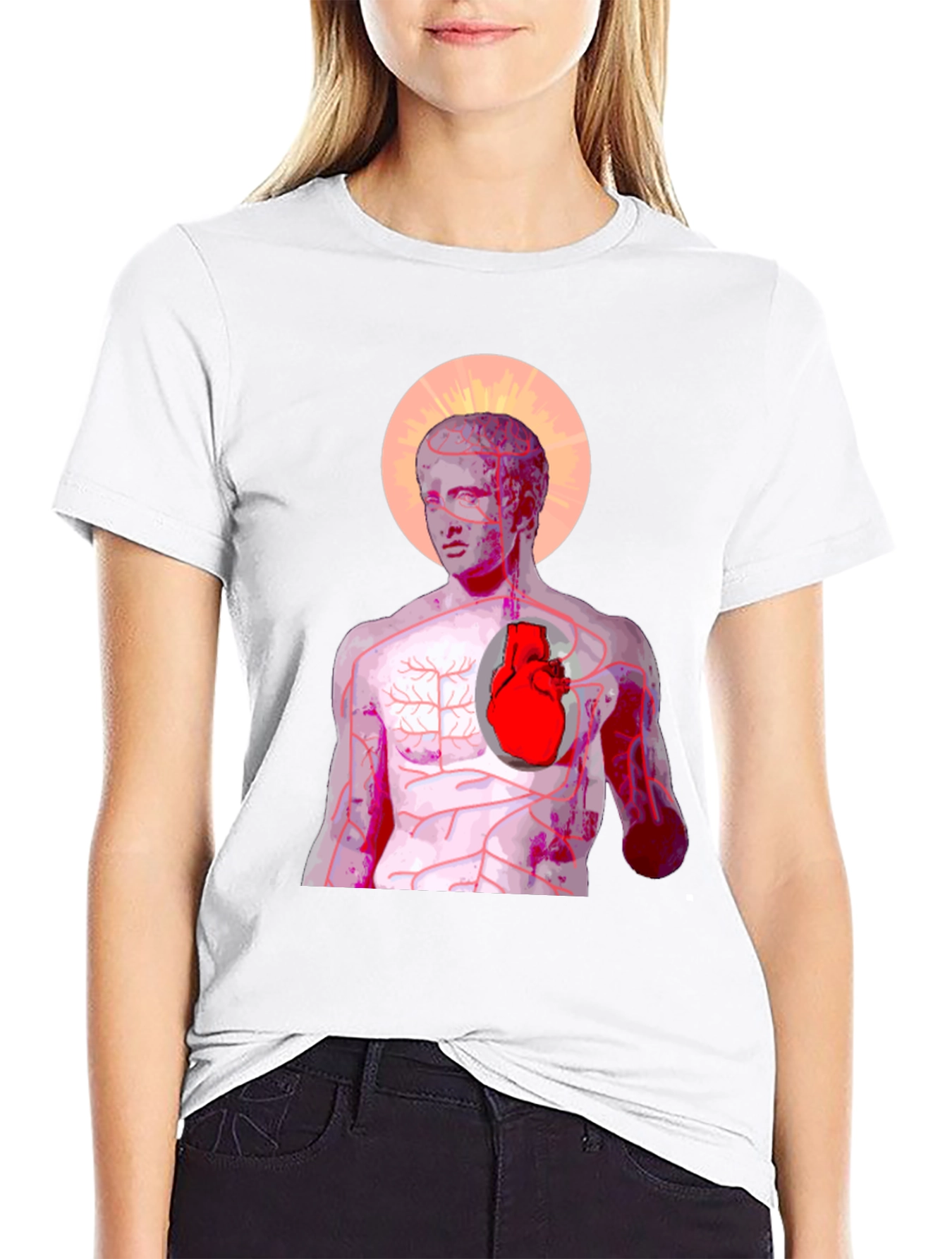 Anatomical Heart Graphic Tee - Artistic Anatomy T-Shirt