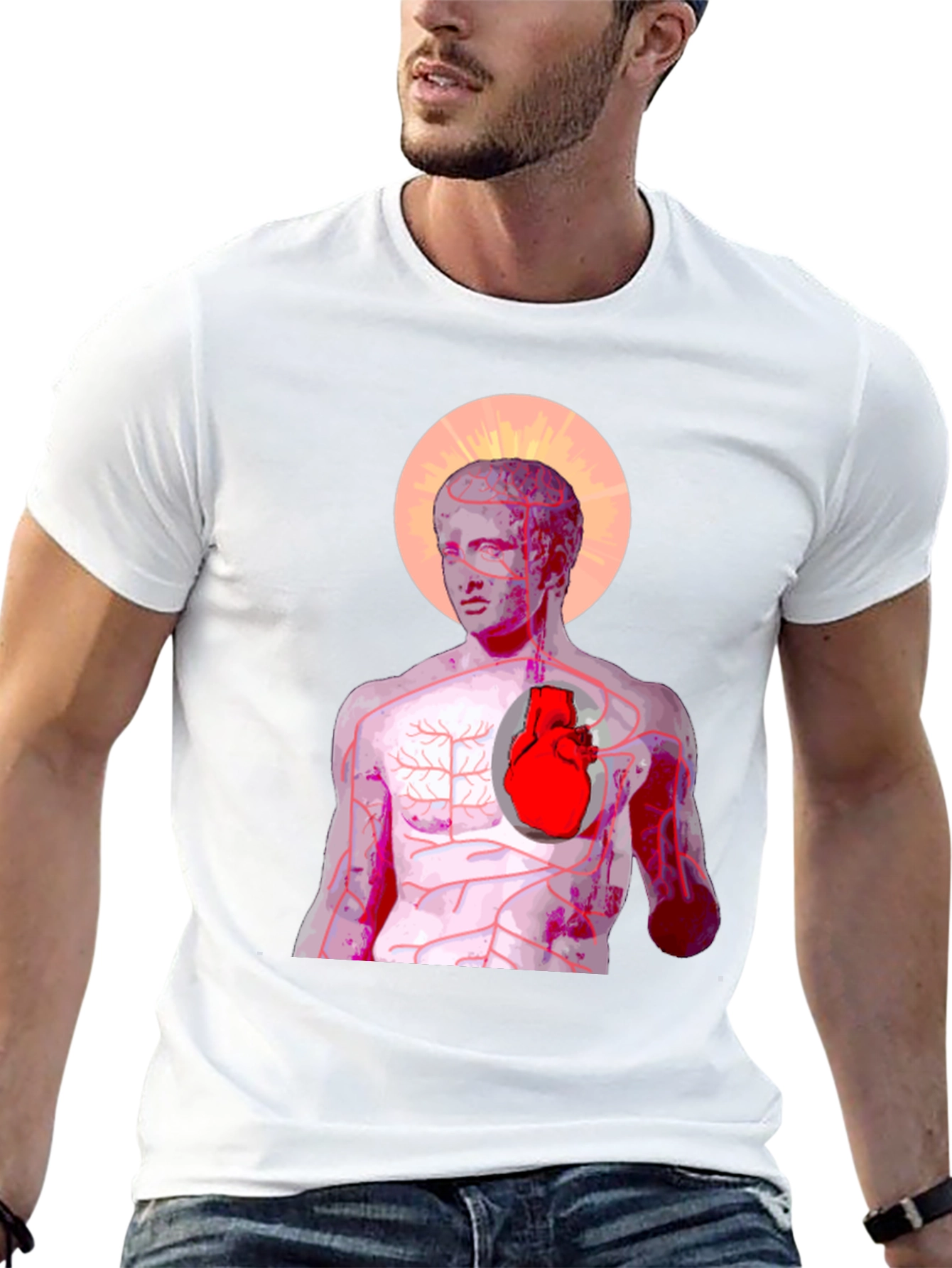 Anatomical Heart Graphic Tee - Artistic Anatomy T-Shirt