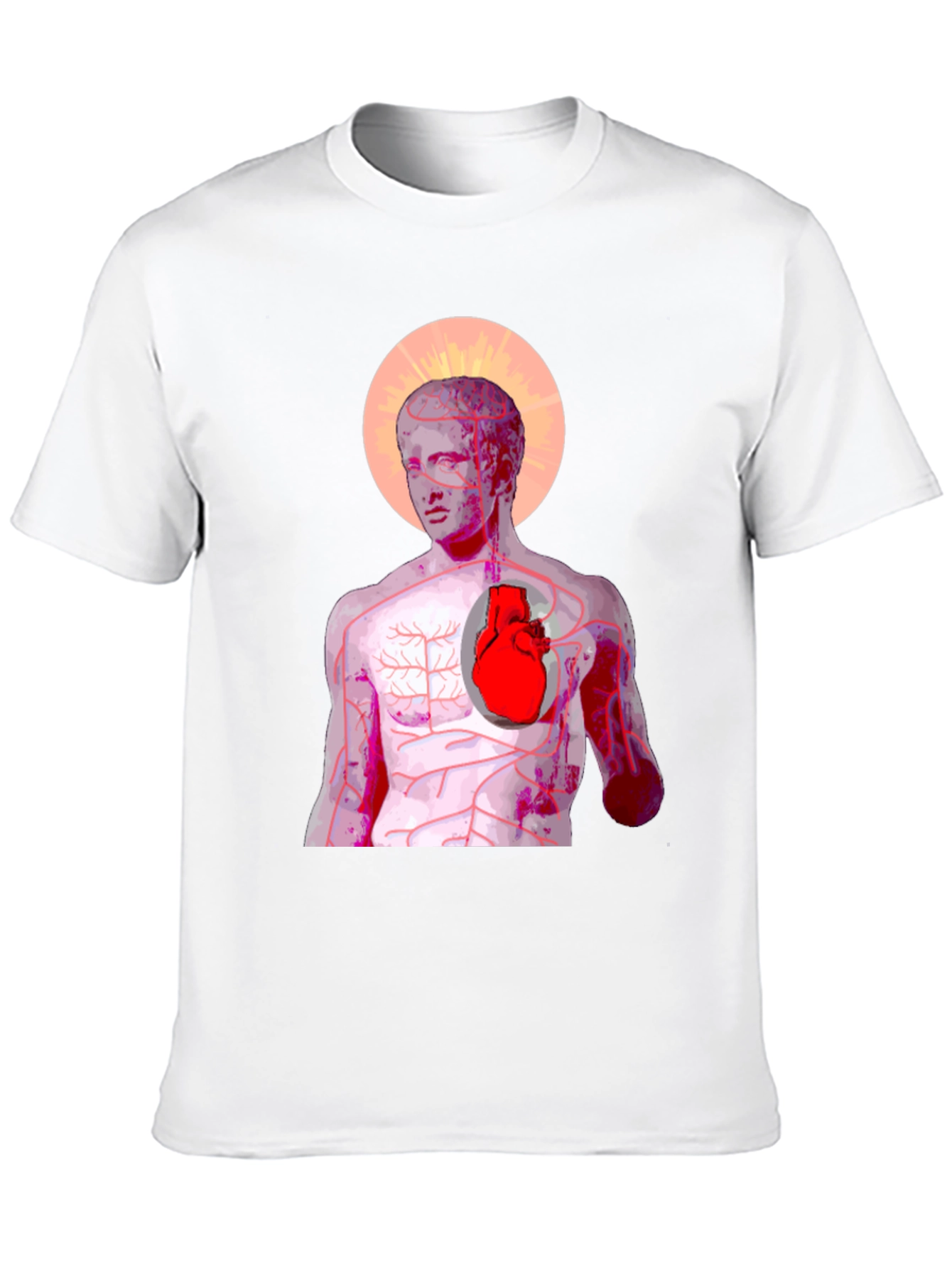 Anatomical Heart Graphic Tee - Artistic Anatomy T-Shirt