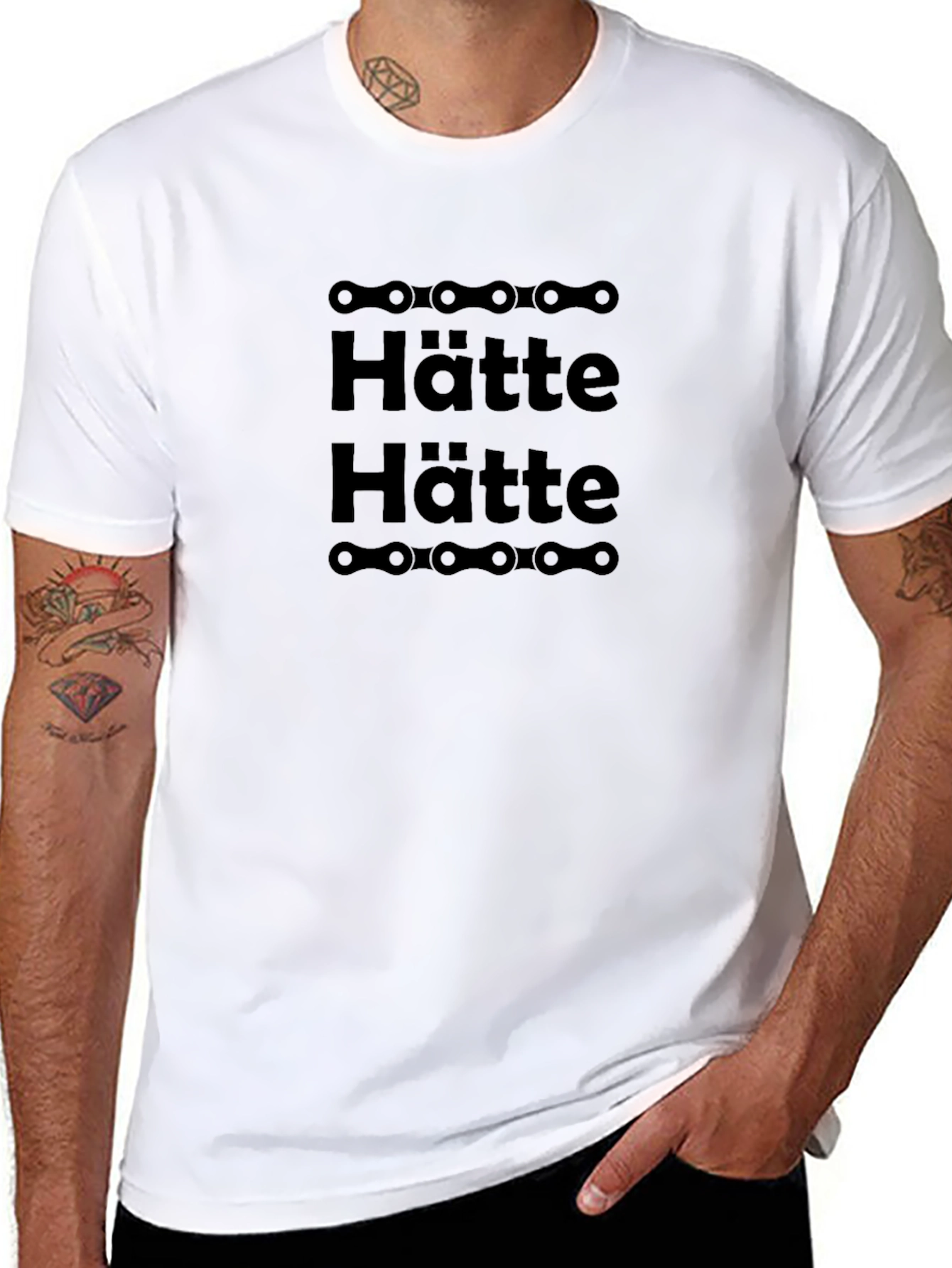 Hätte Hätte Bike Chain T-Shirt - Black
