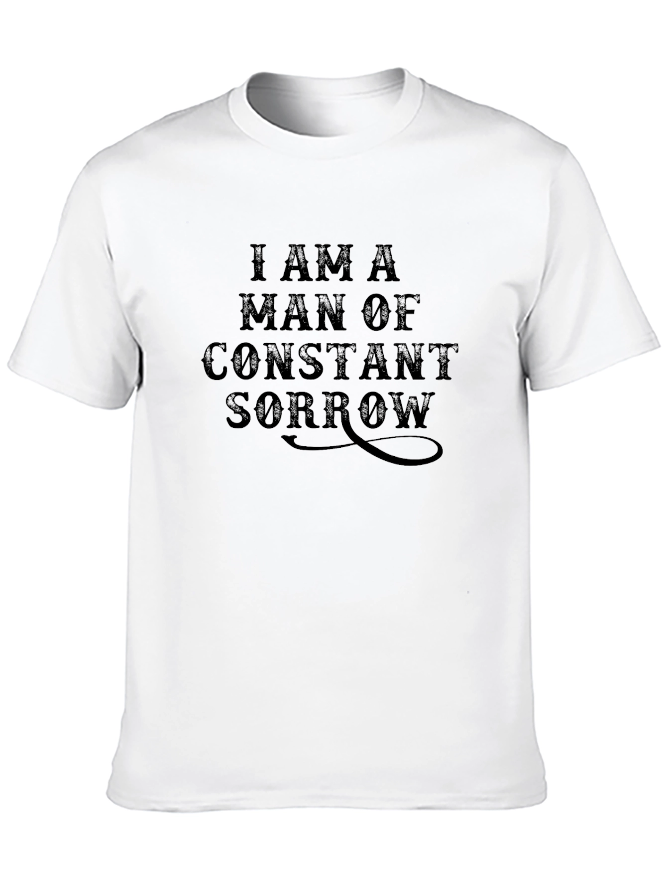 Constant Sorrow Graphic Tee - Soft Black Cotton