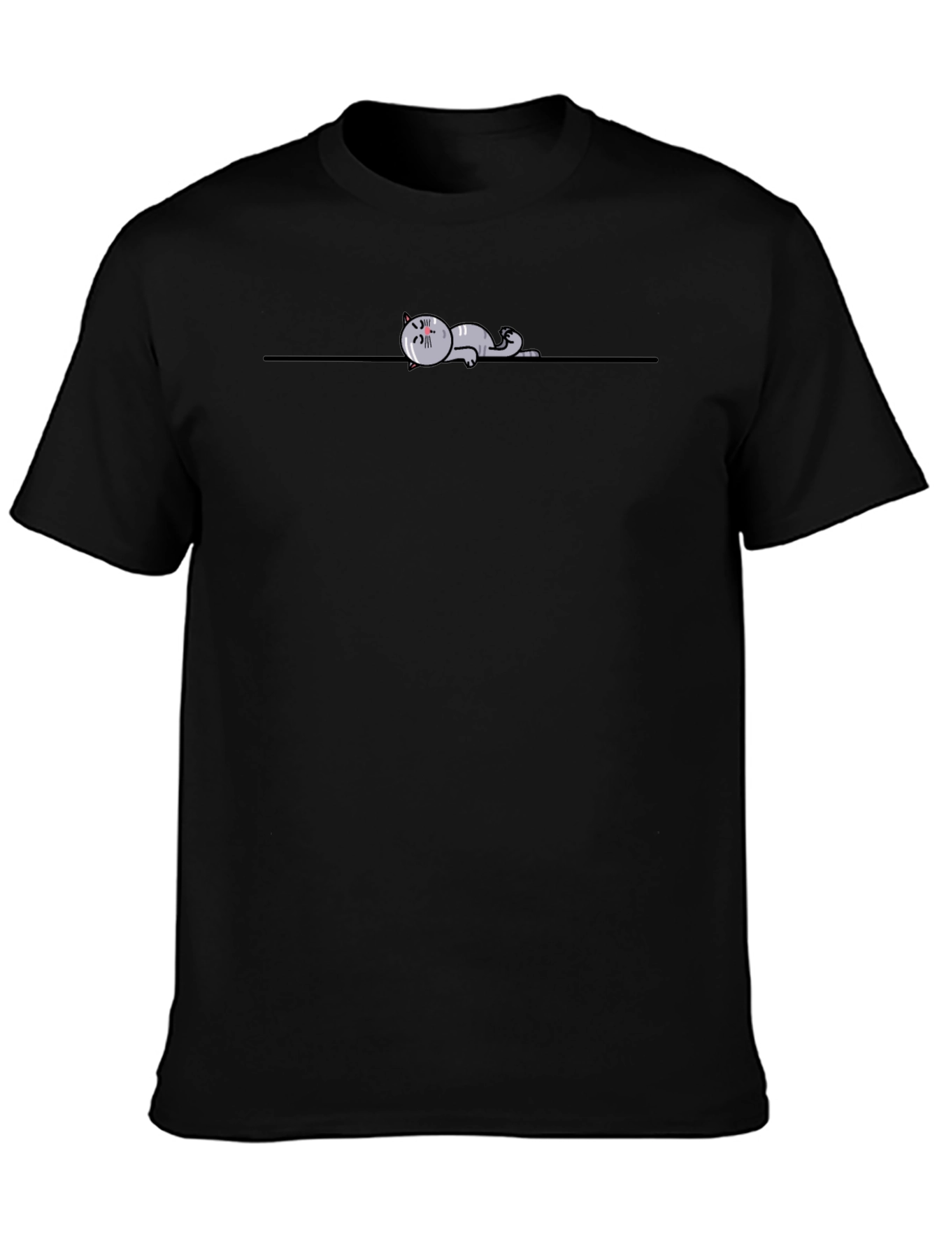 Lazy Cat Tee - Relaxed Graphic T-Shirt