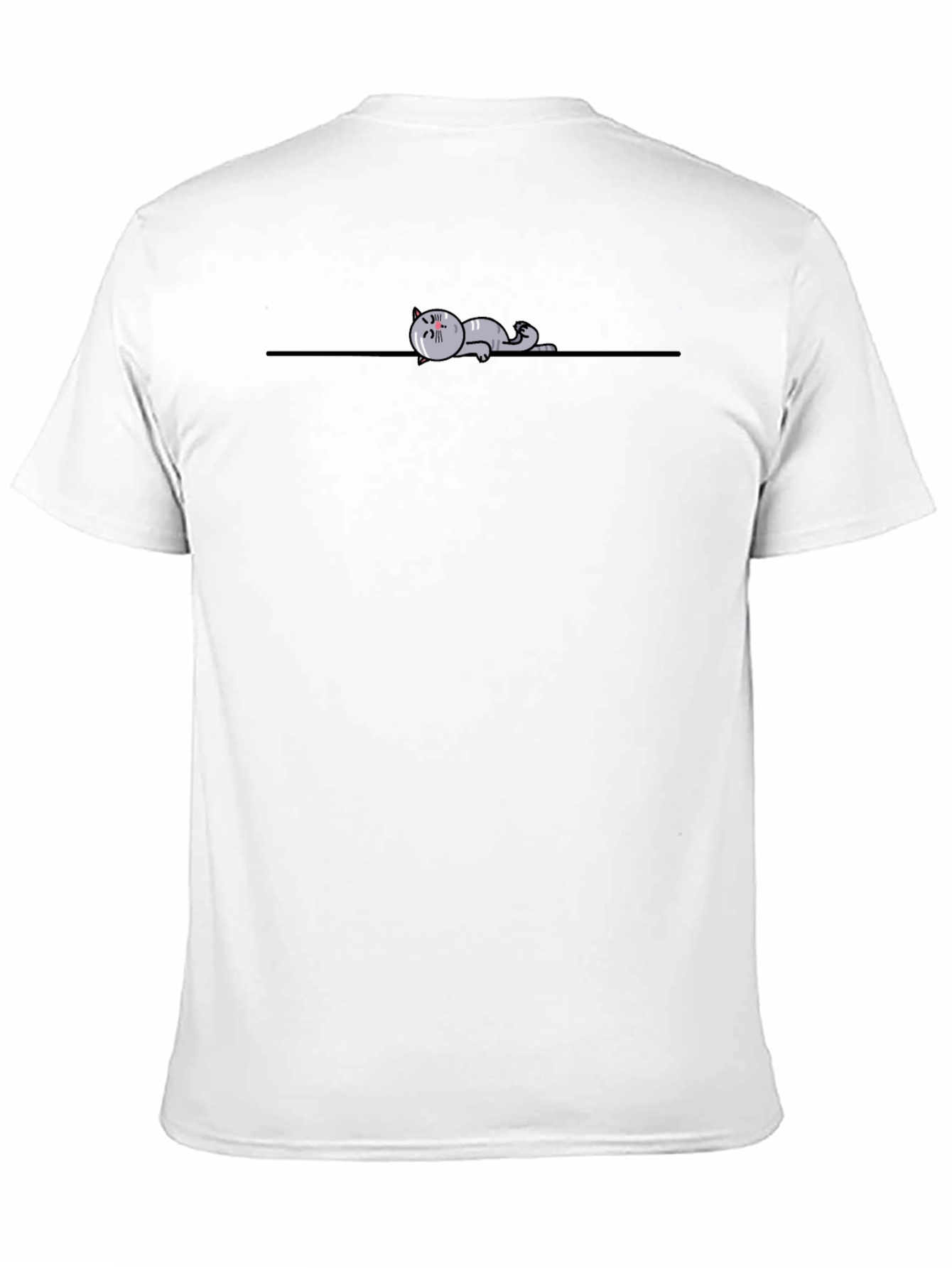 Lazy Cat Tee - Relaxed Graphic T-Shirt