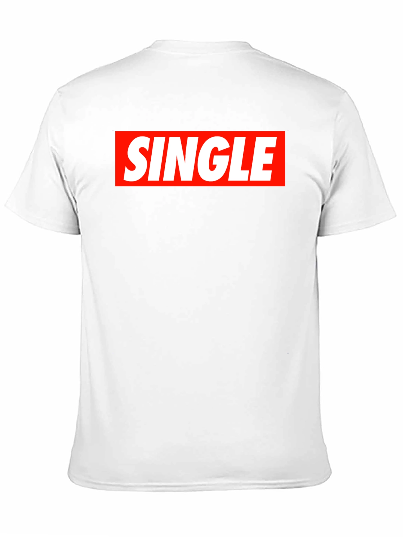 Single Red Box Black T-Shirt