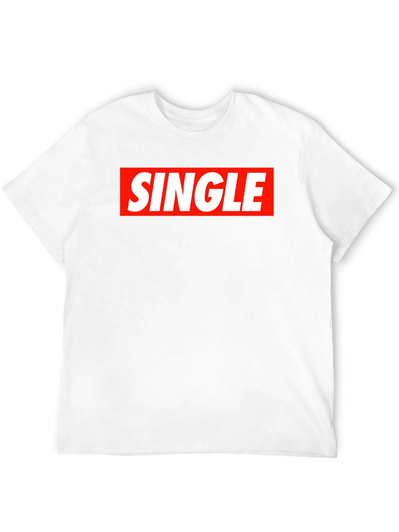 Single Red Box Black T-Shirt