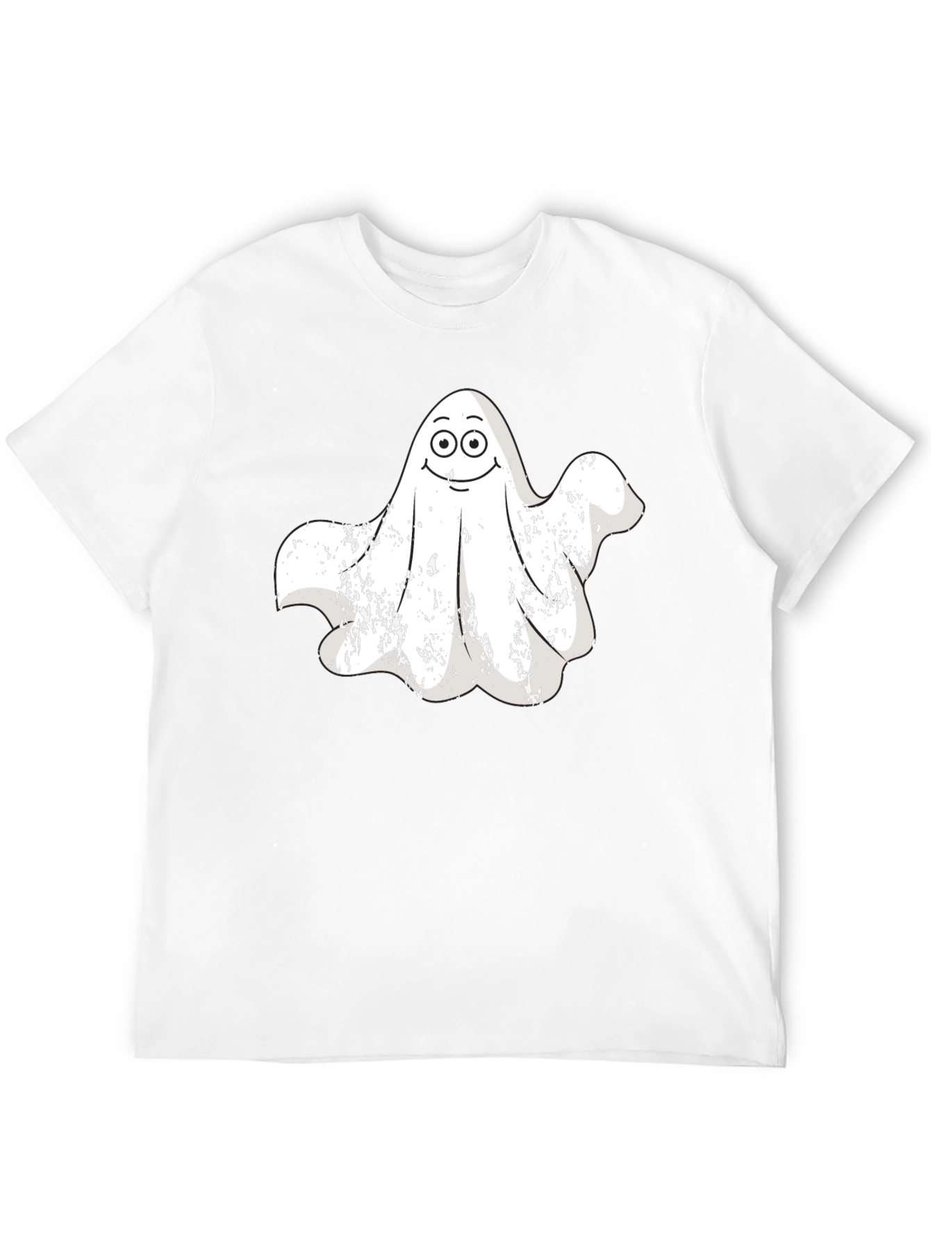 Spooky Ghost Graphic Tee - Halloween Apparel