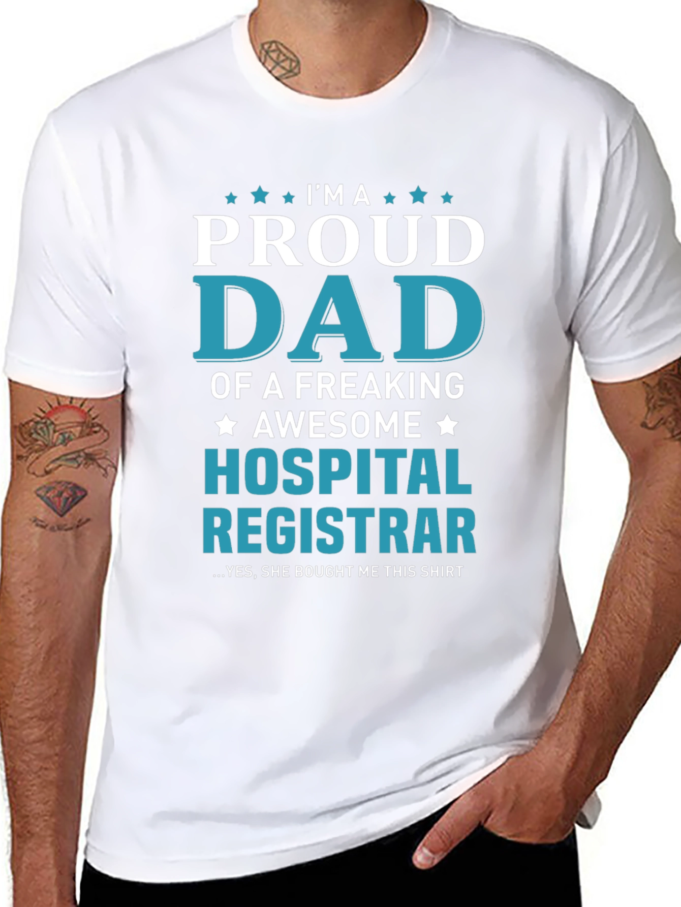 Proud Dad of Awesome Hospital Registrar T-Shirt