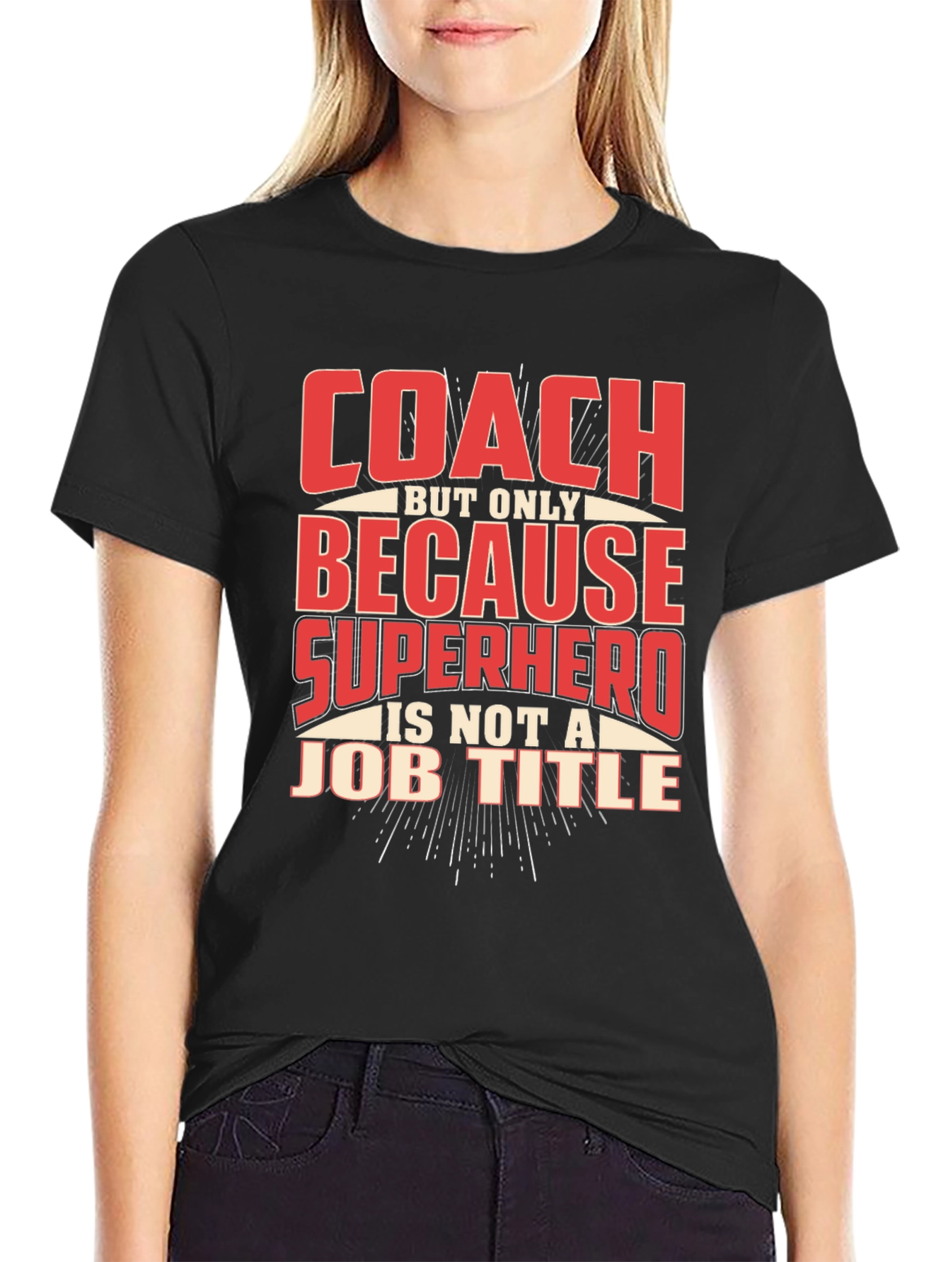 Coach Superhero Graphic T-Shirt - Fun Gift