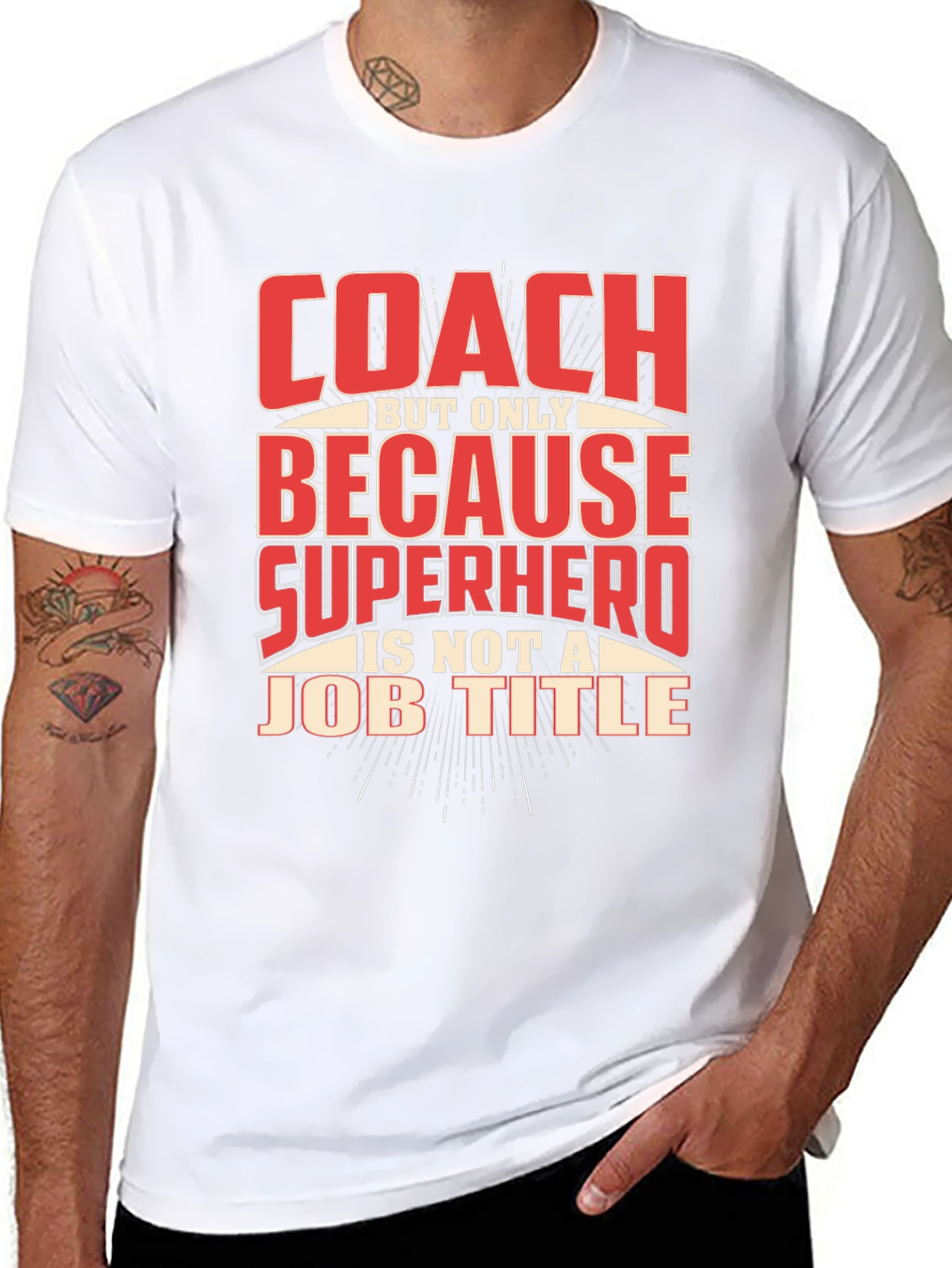 Coach Superhero Graphic T-Shirt - Fun Gift