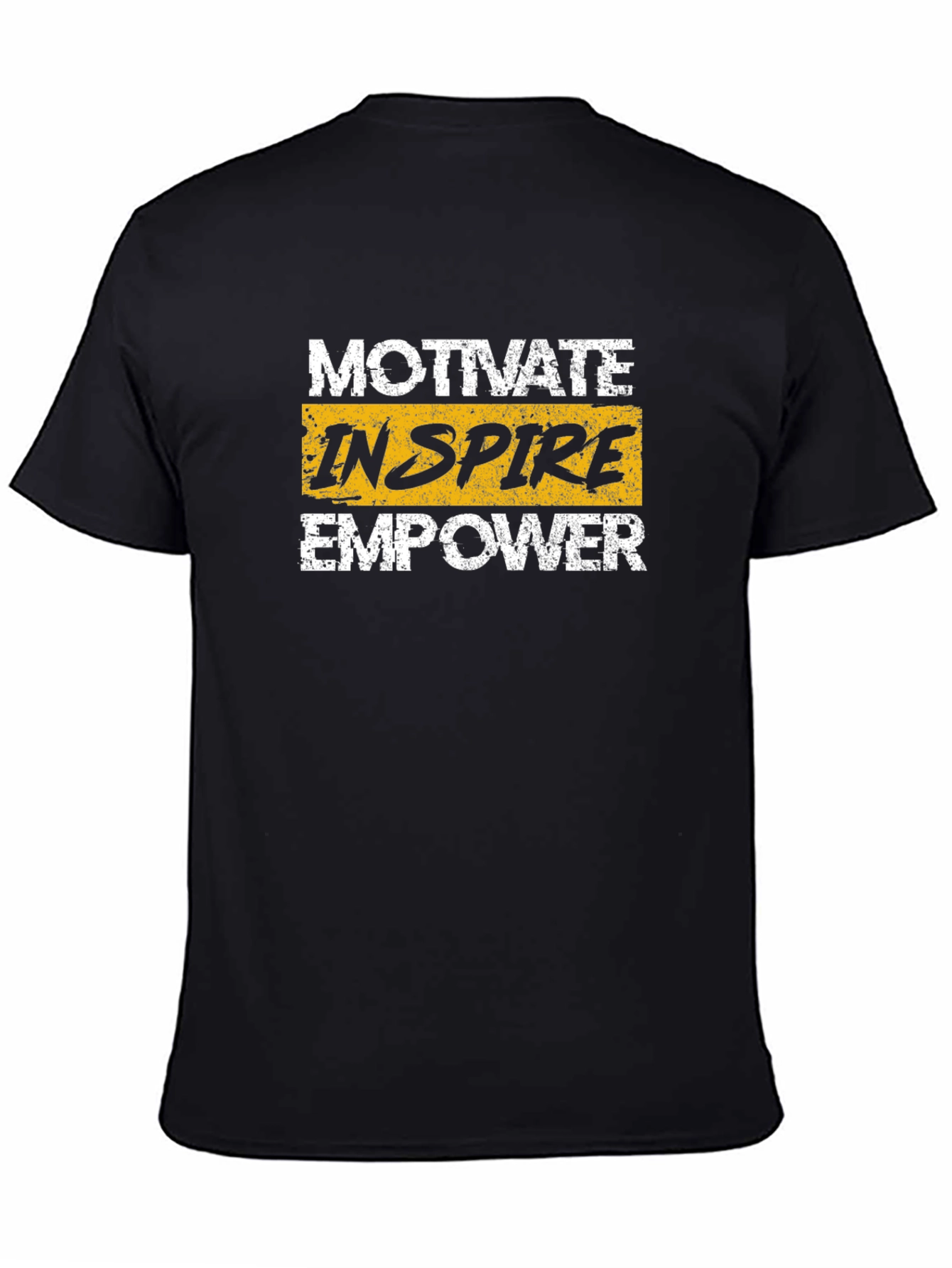 Motivate Inspire Empower Graphic Tee - Black